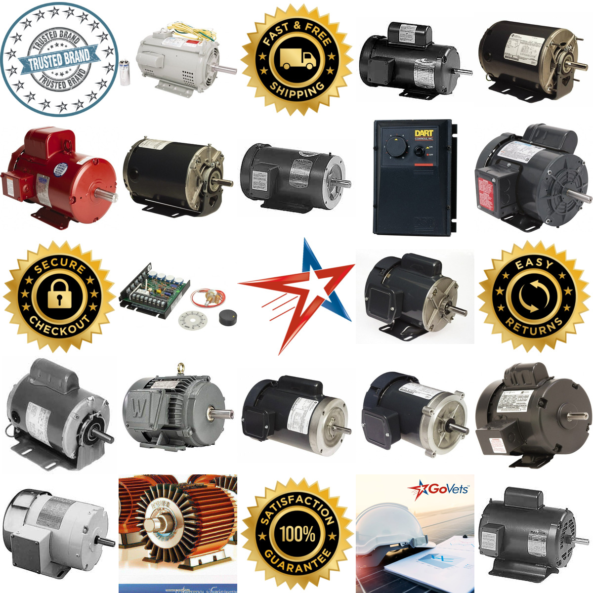 A selection of Electric ac dc Motors products on GoVets