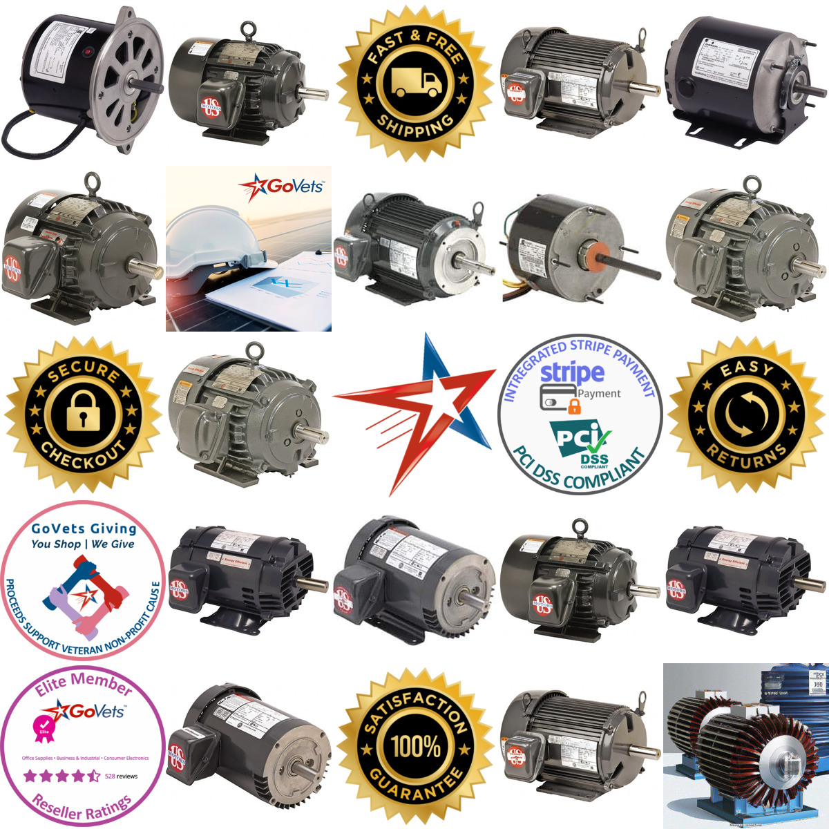 A selection of Industrial Electric ac dc Motors products on GoVets