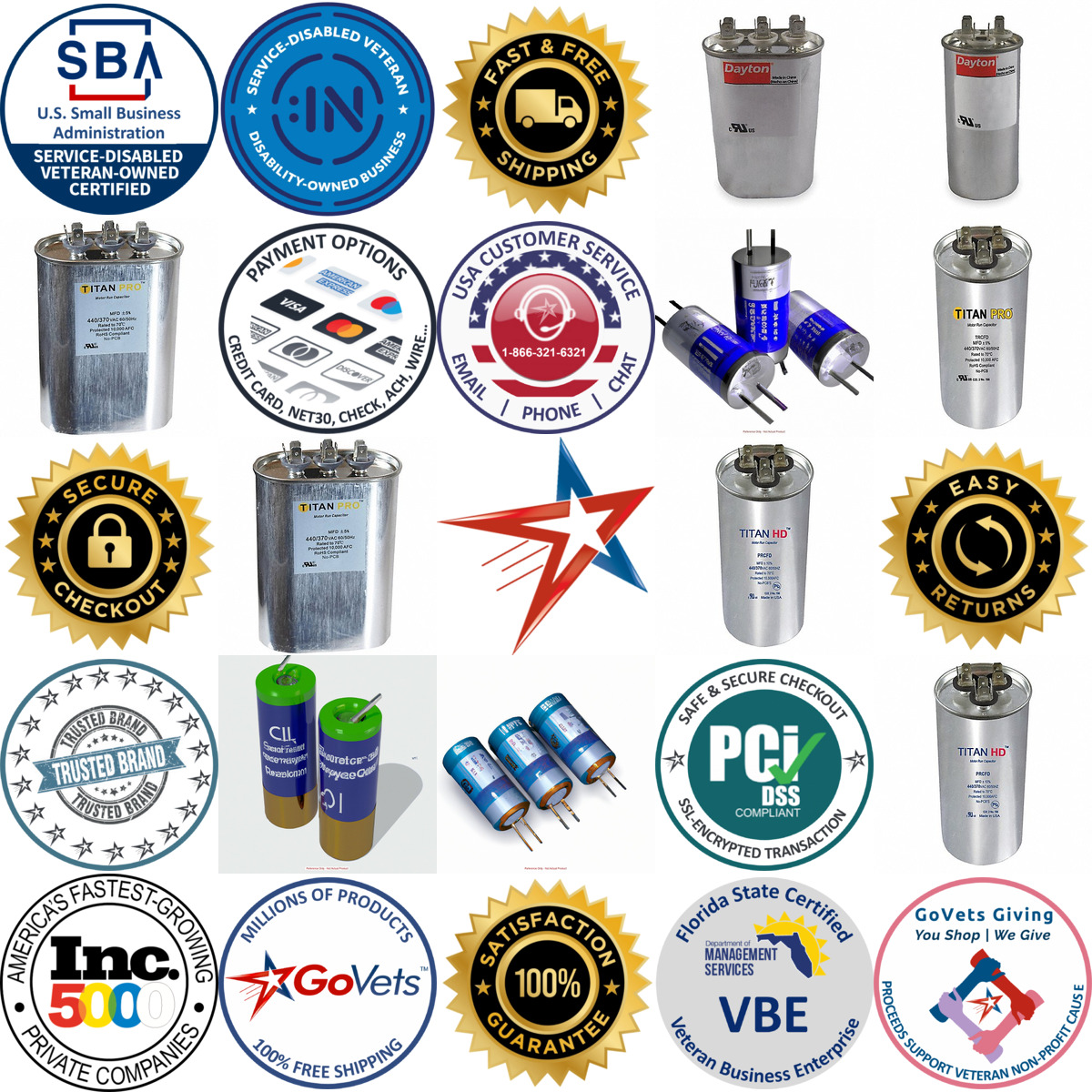 A selection of Dual Run Capacitors products on GoVets