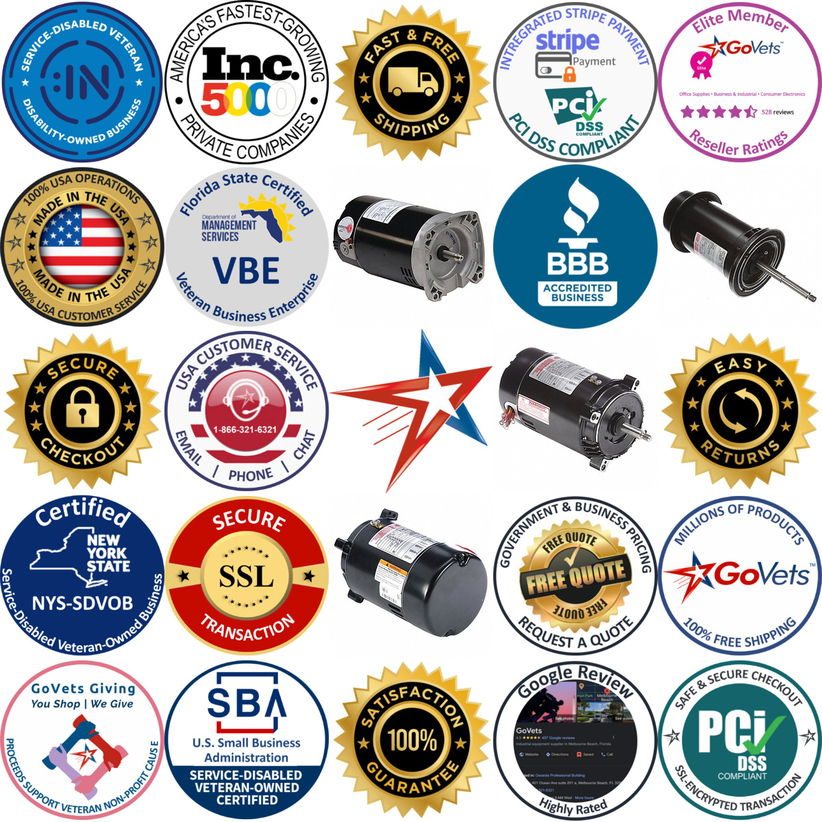 A selection of Pool and Spa Pump Motors products on GoVets