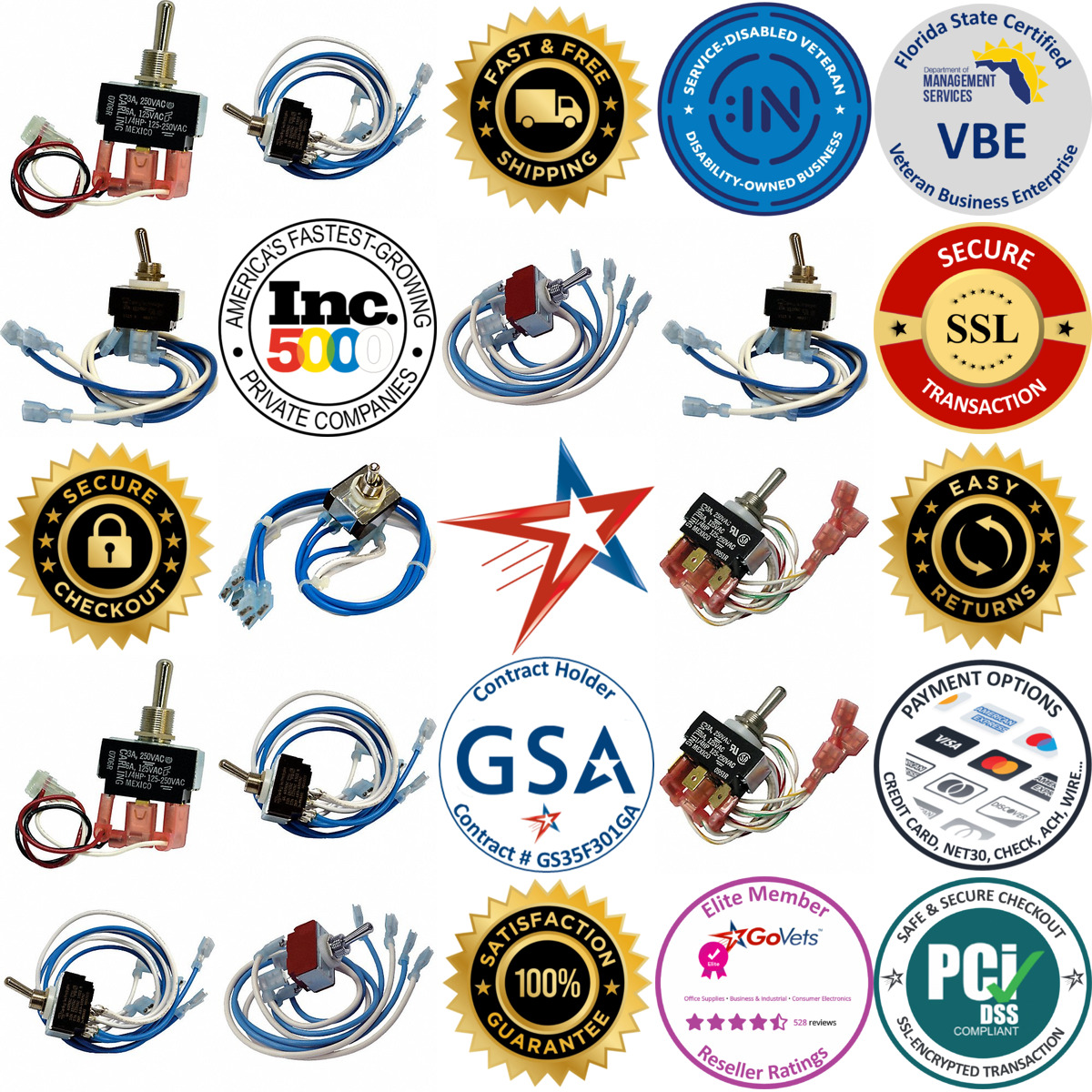 A selection of Motor Drive Switches products on GoVets