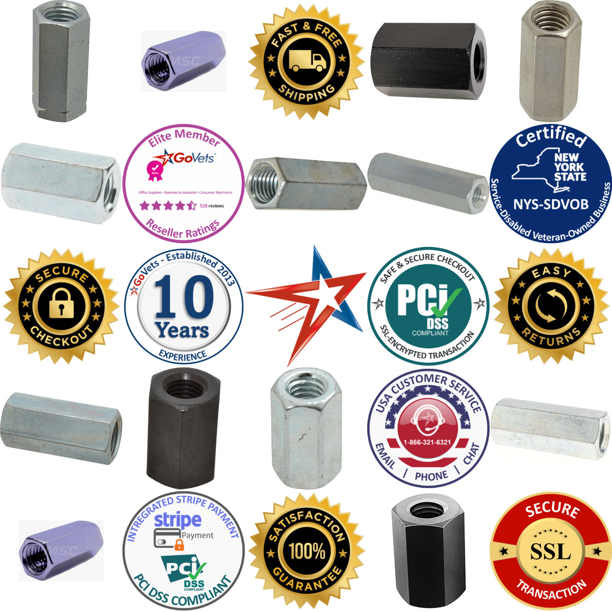 A selection of Coupling Nuts products on GoVets