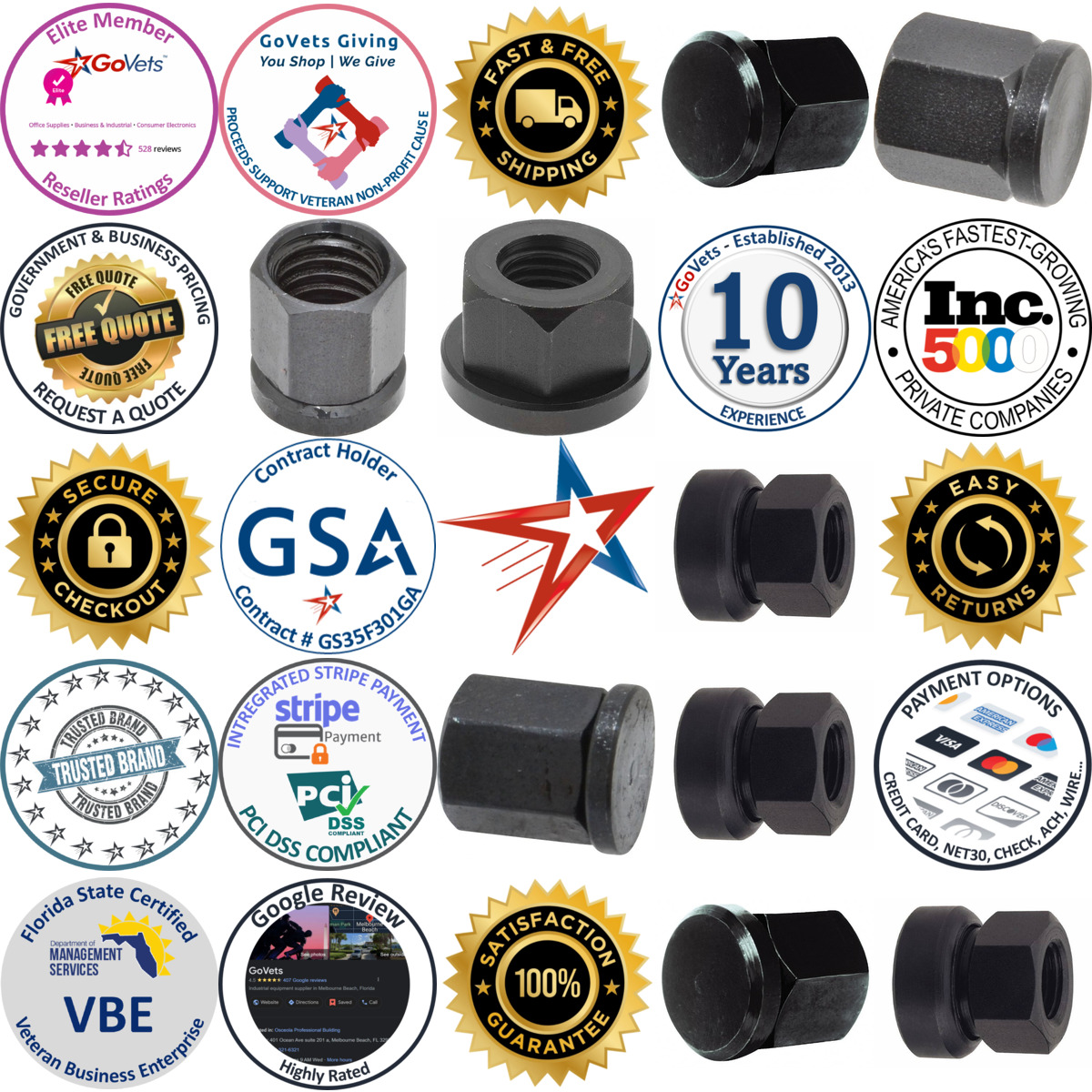 A selection of Swivel Hex Nuts products on GoVets