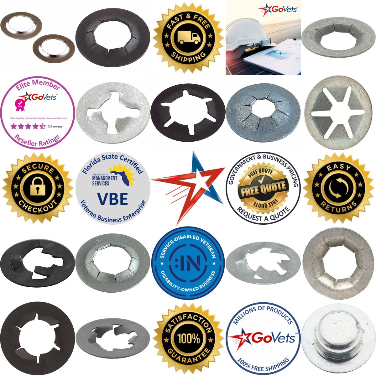 A selection of Push Nuts products on GoVets