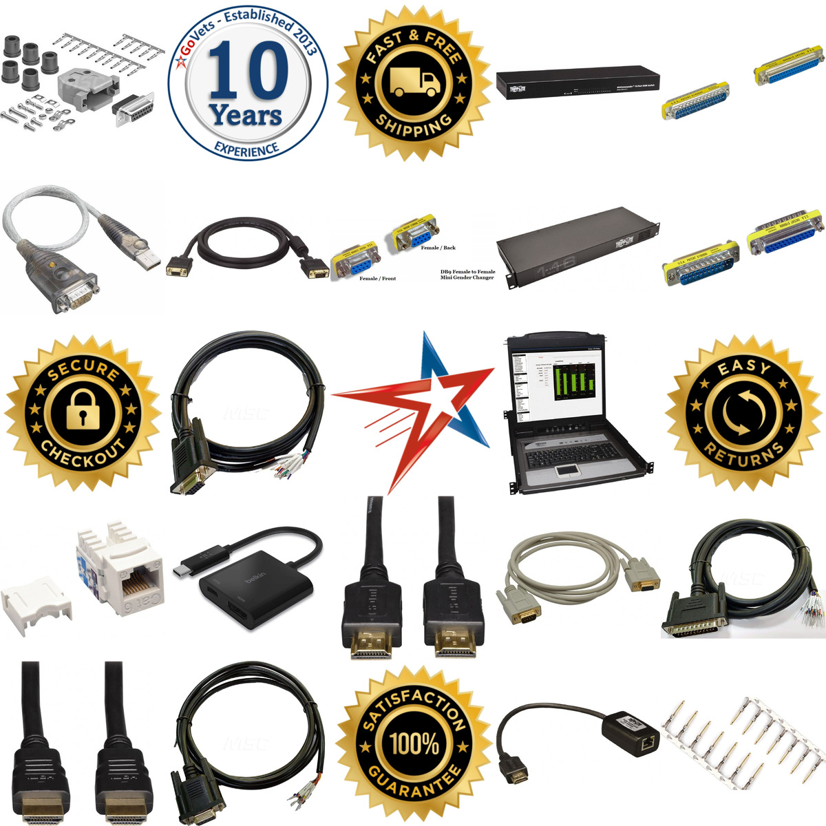 A selection of Computer Cable and Data Networks products on GoVets