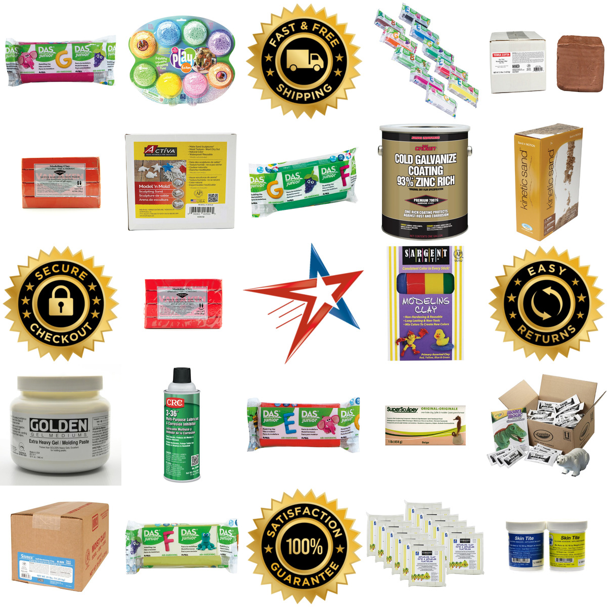 A selection of Clay and Modeling products on GoVets