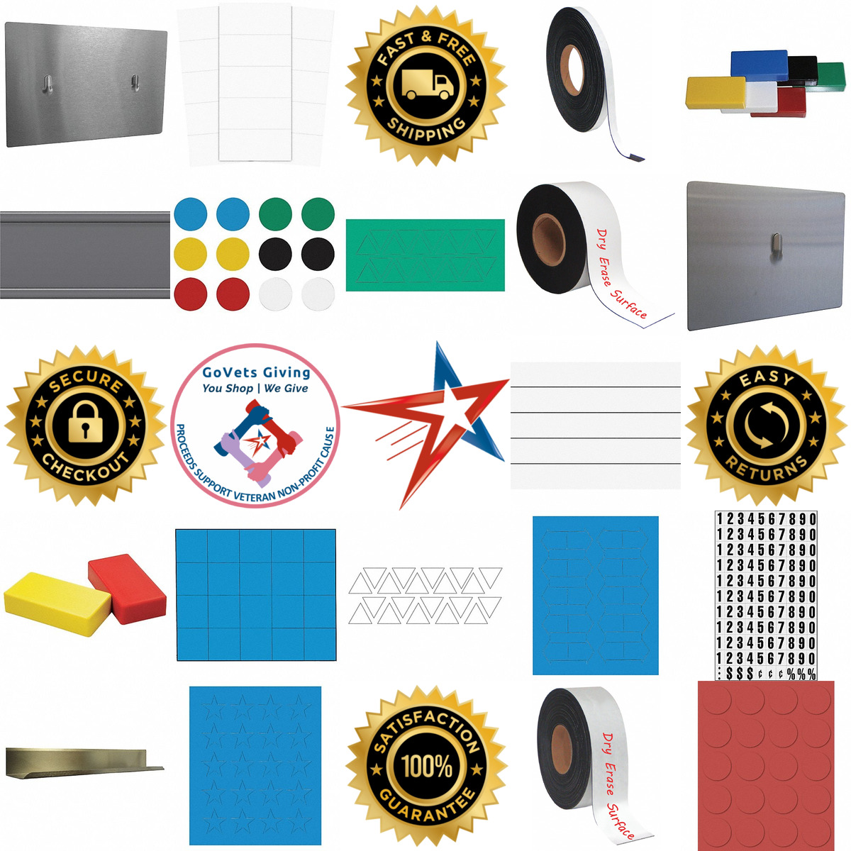 A selection of Magnetic Board Accessories products on GoVets