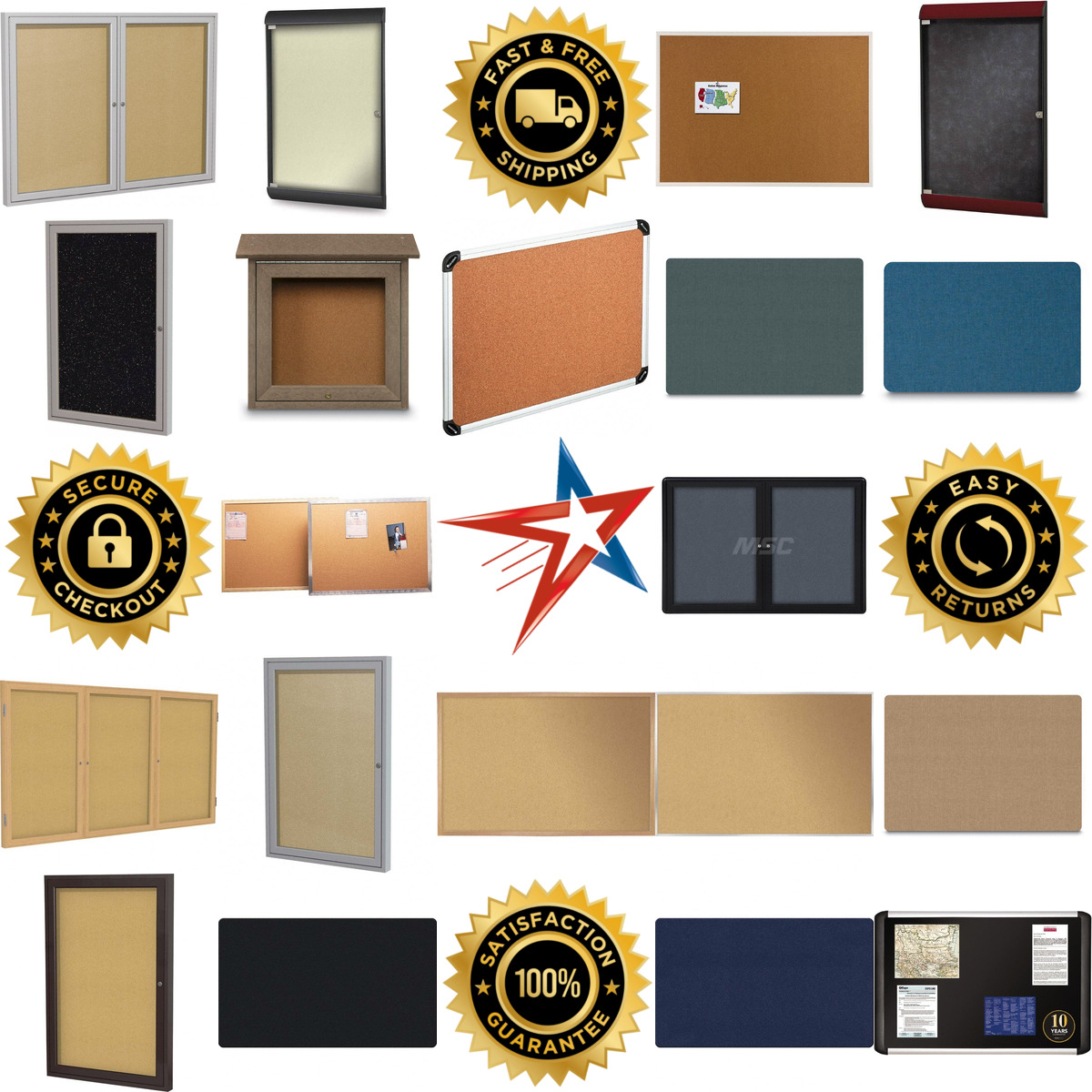 A selection of Cork Bulletin Boards products on GoVets