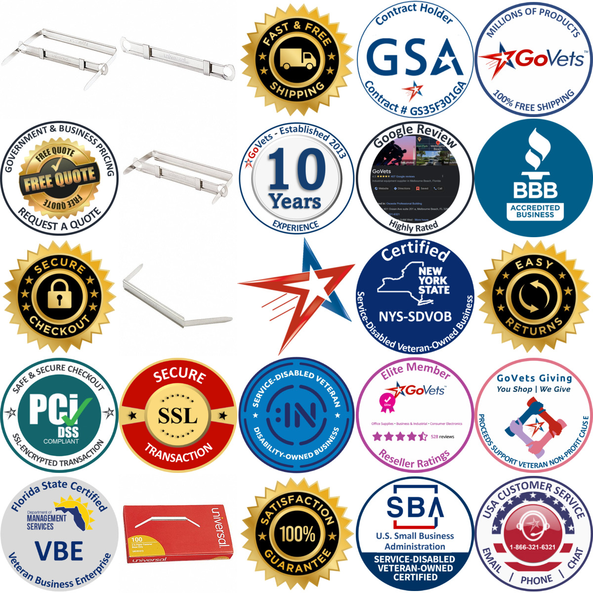 A selection of Paper File Fasteners products on GoVets