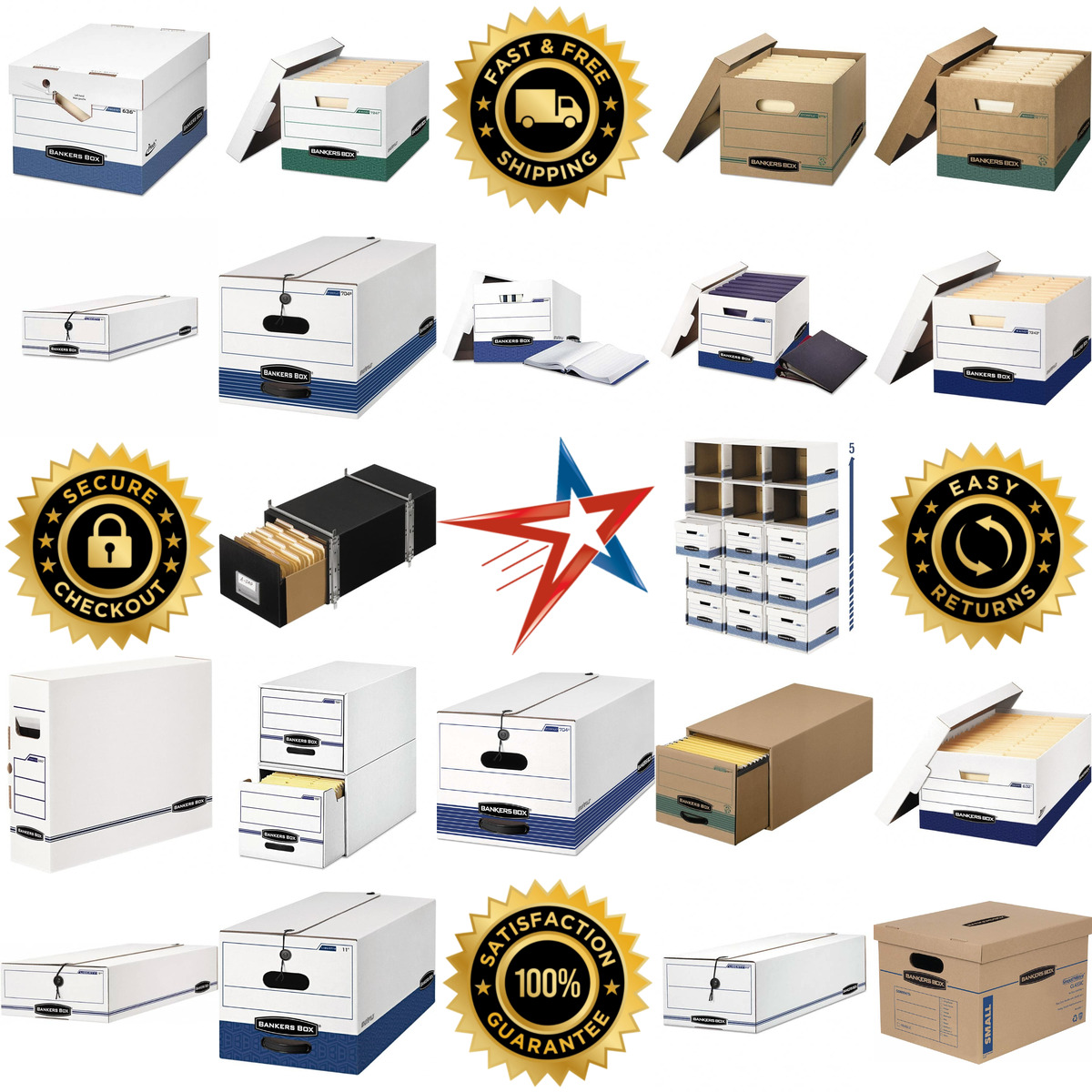 A selection of Bankers Box products on GoVets