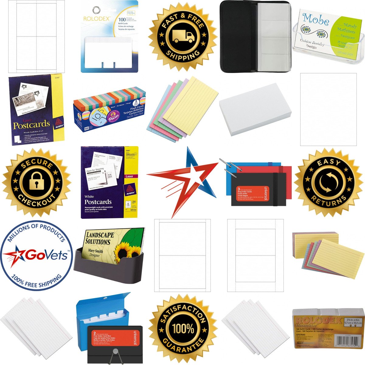 A selection of Rolodexes and Cards products on GoVets