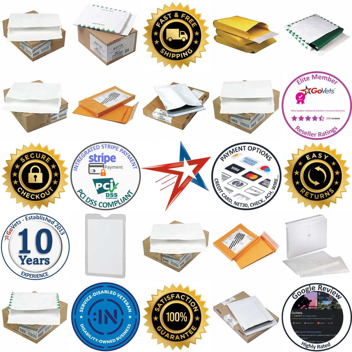 A selection of Expandable Envelopes products on GoVets