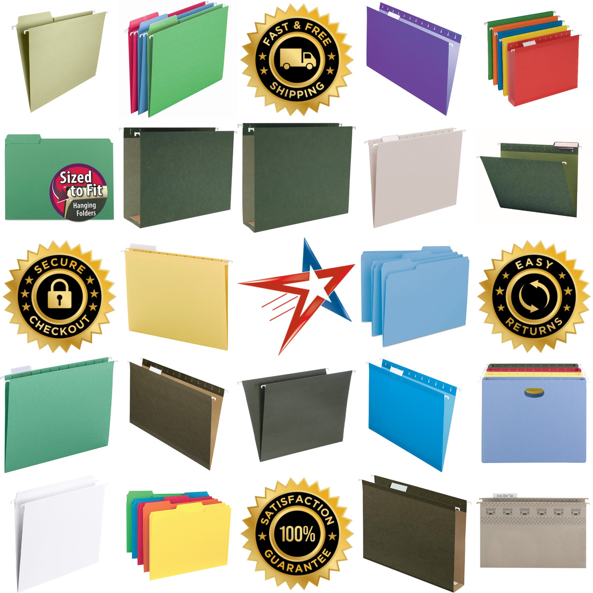 A selection of Hanging File Folders products on GoVets