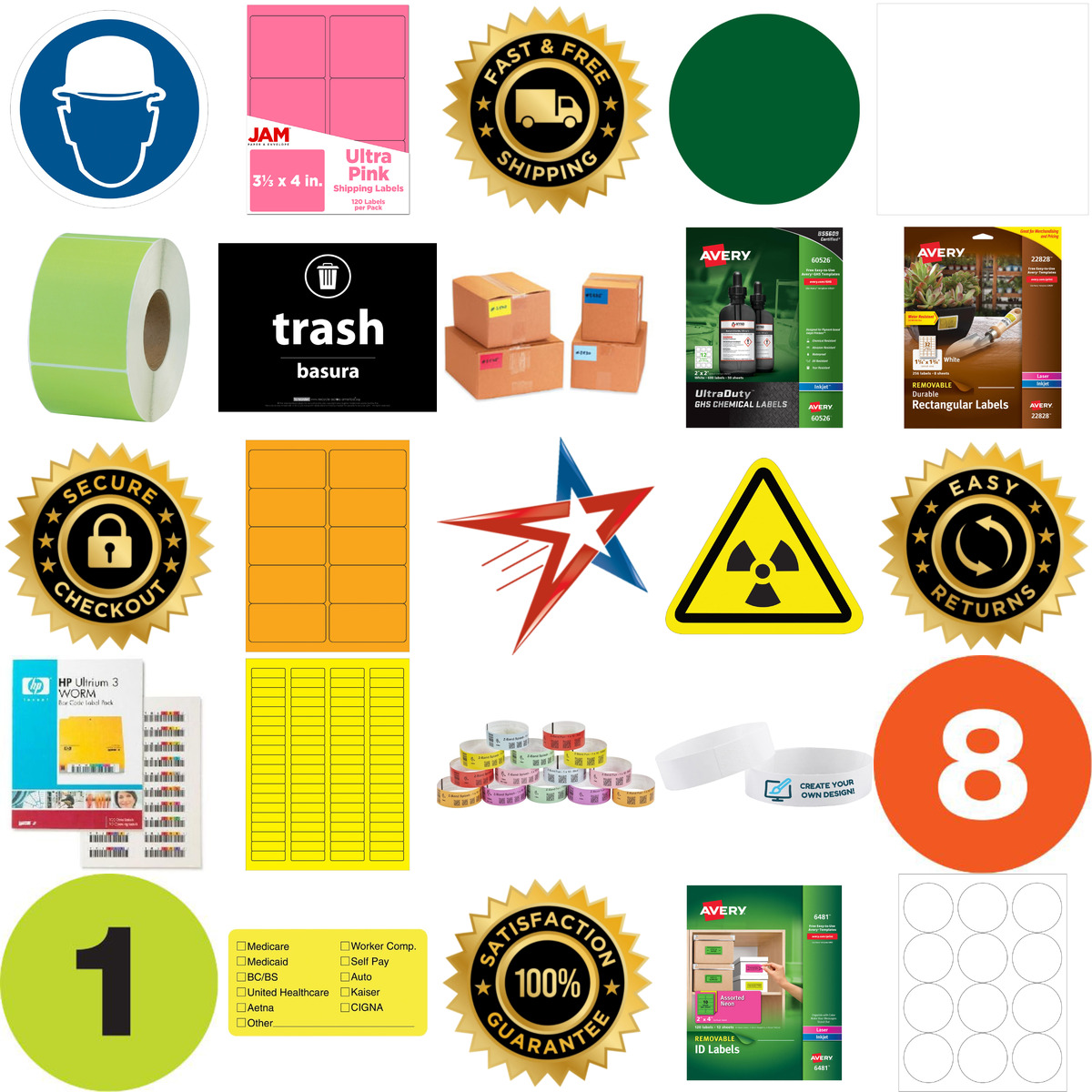 A selection of Standard Labels products on GoVets