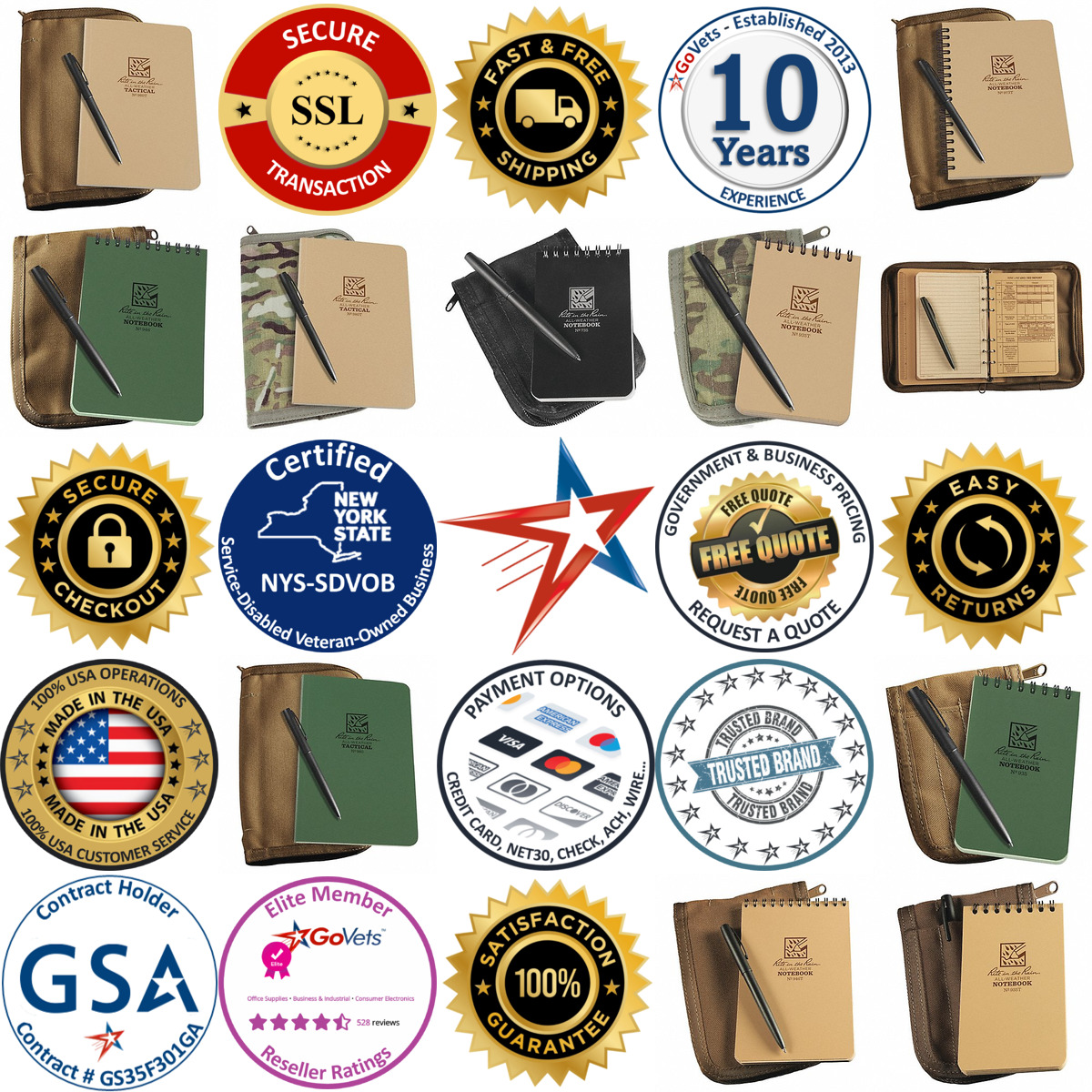 A selection of Notebook Kits products on GoVets