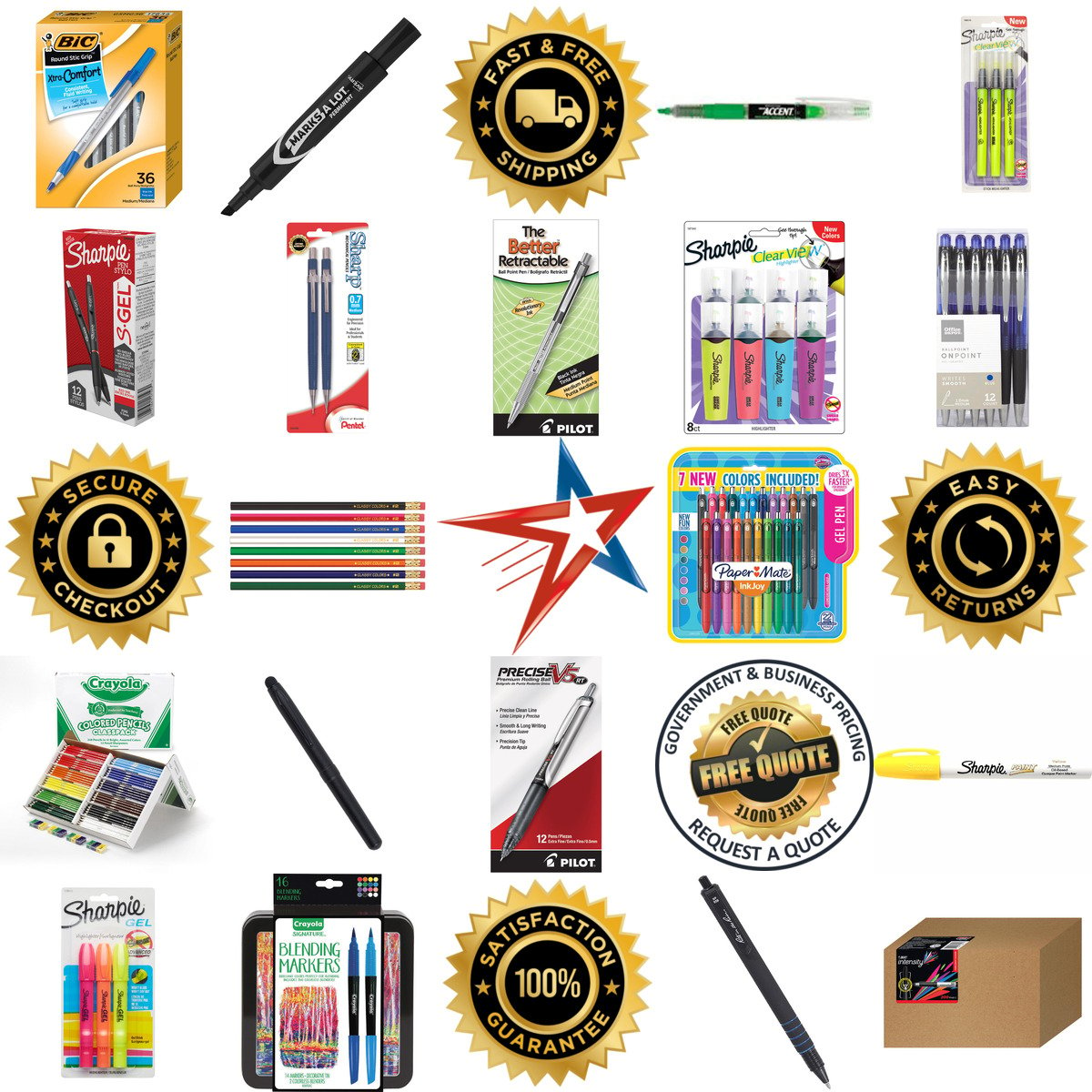 A selection of Pens Pencils and Markers products on GoVets