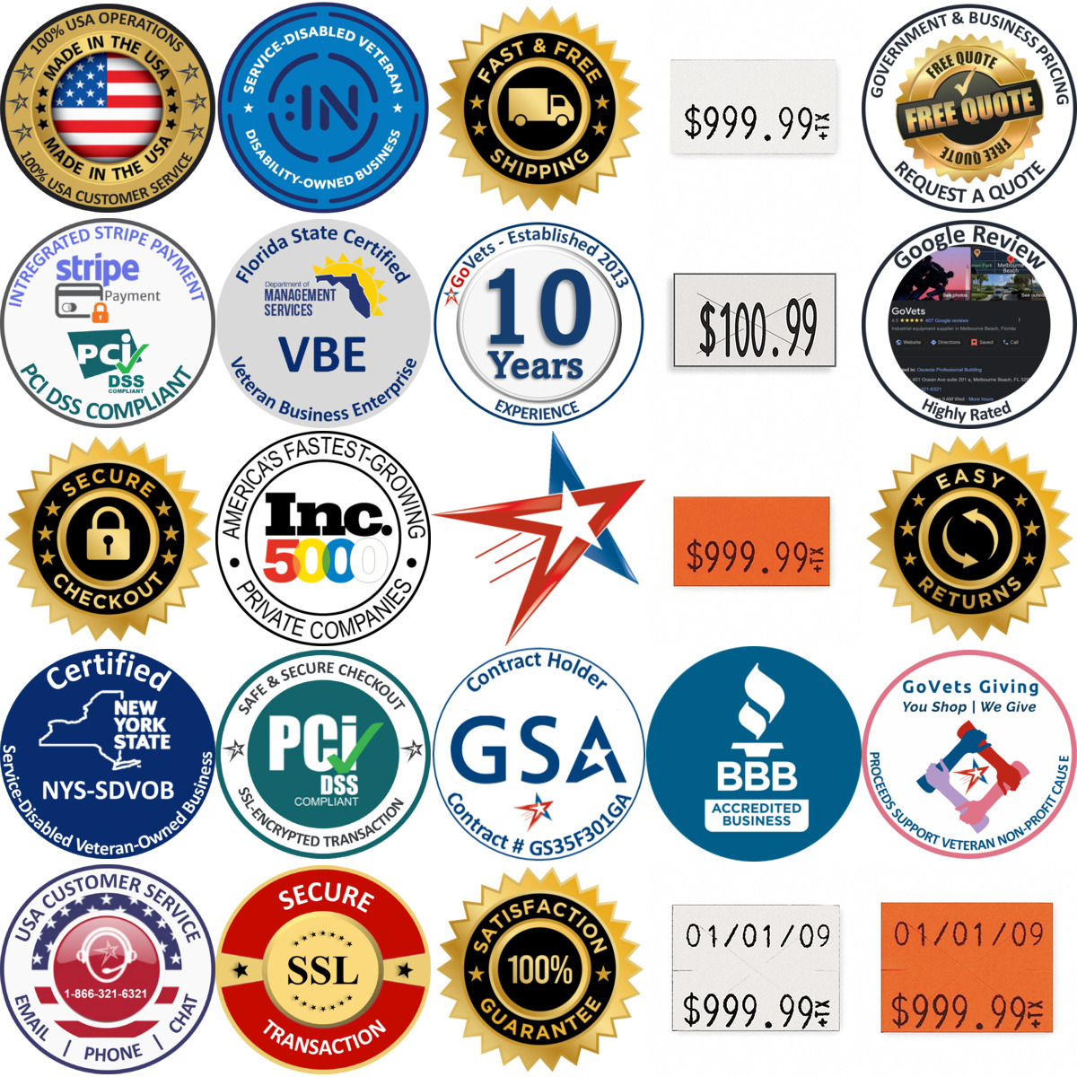 A selection of Pricing Gun Labels products on GoVets