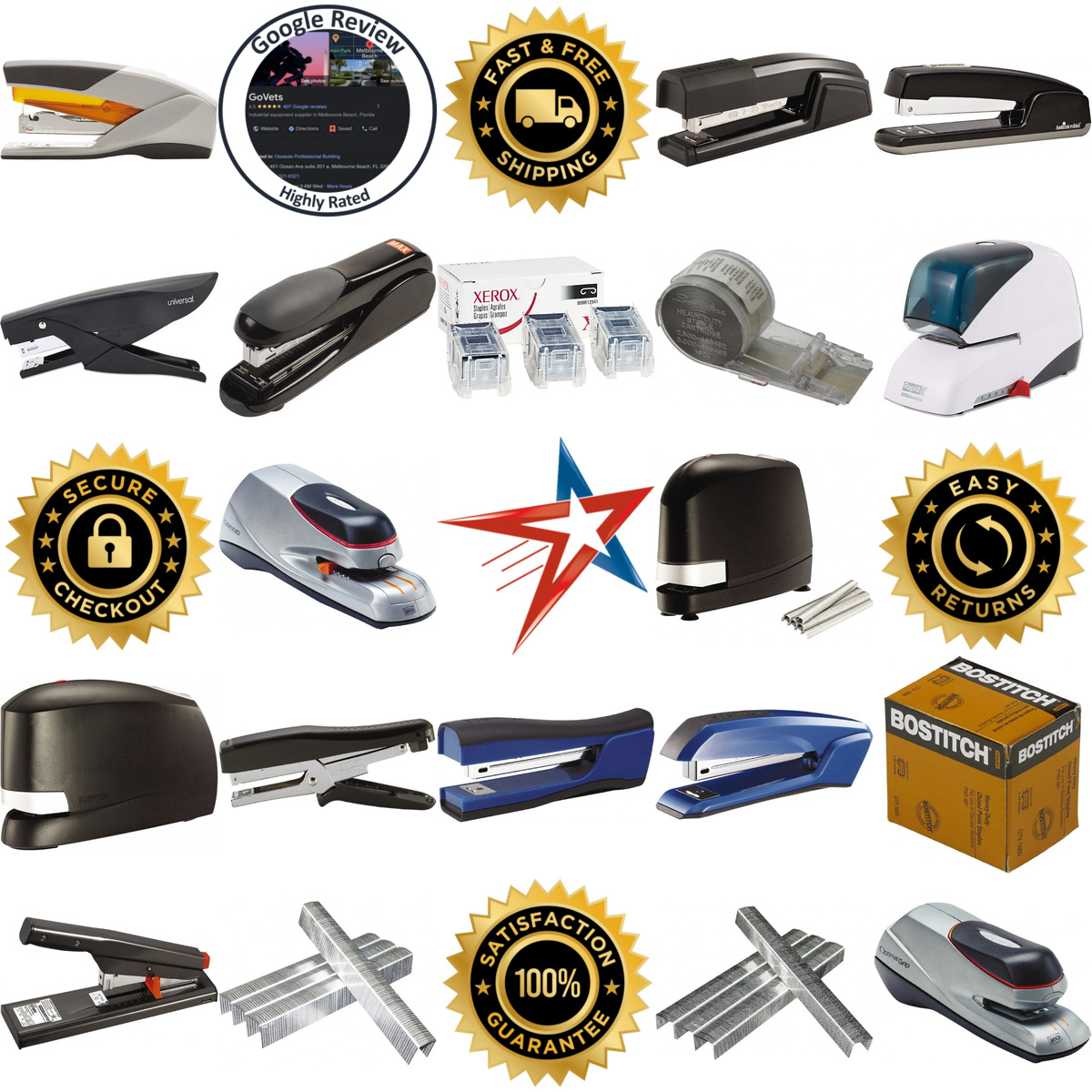 A selection of Staples and Staplers products on GoVets