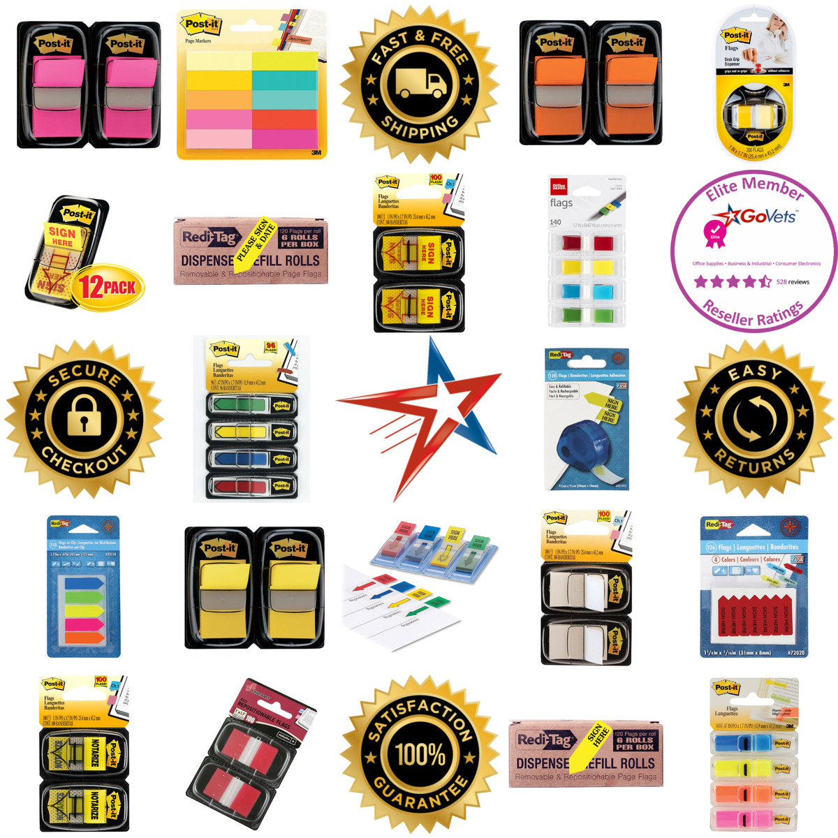 A selection of Sticky Flags products on GoVets