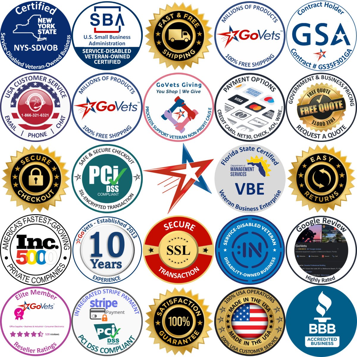 A selection of Stickers products on GoVets