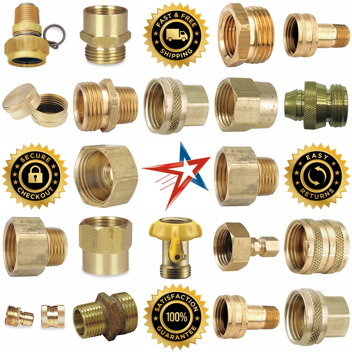 A selection of Garden Hose Connectors and Adapters products on GoVets