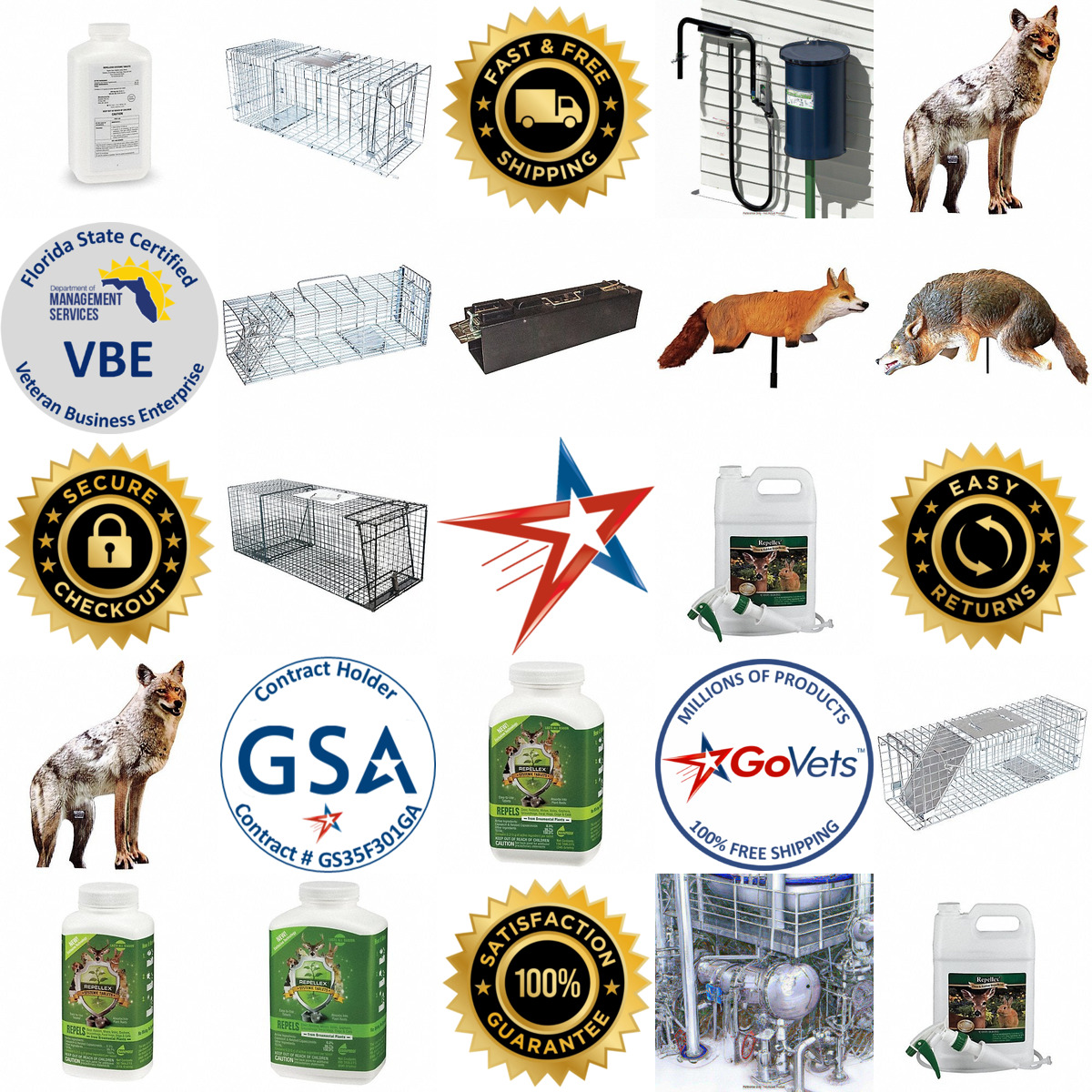 A selection of Wildlife Control products on GoVets