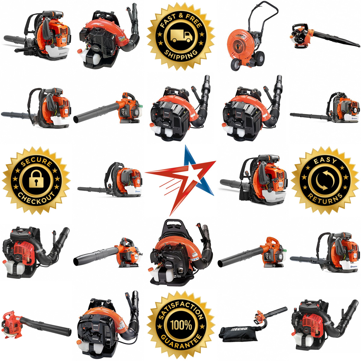 A selection of Gas Leaf Blowers and Vacuums products on GoVets