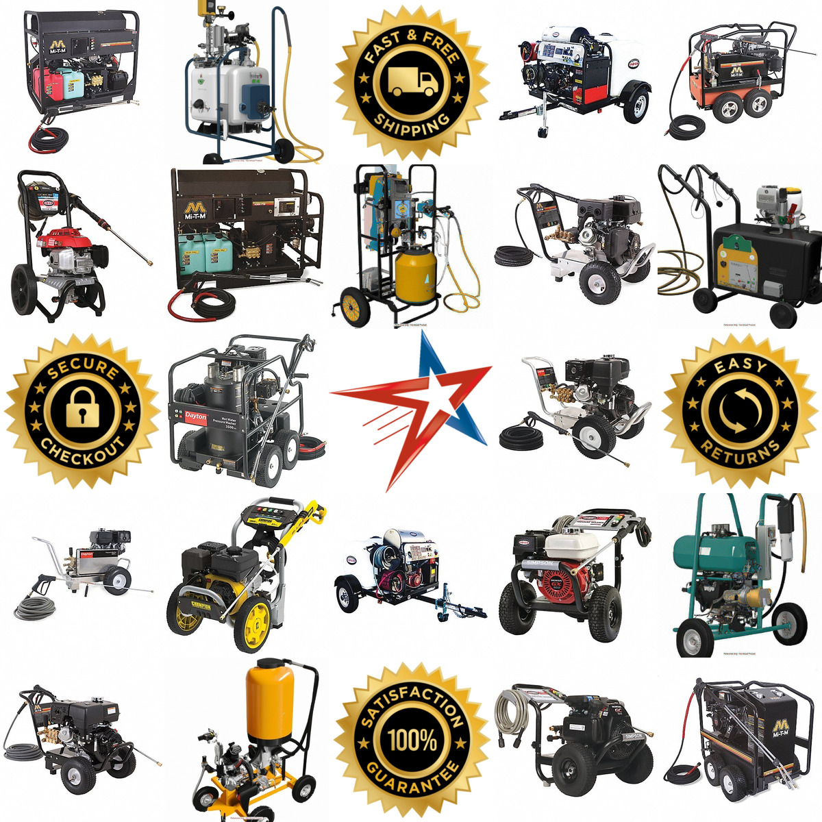 A selection of Gas Pressure Washers products on GoVets