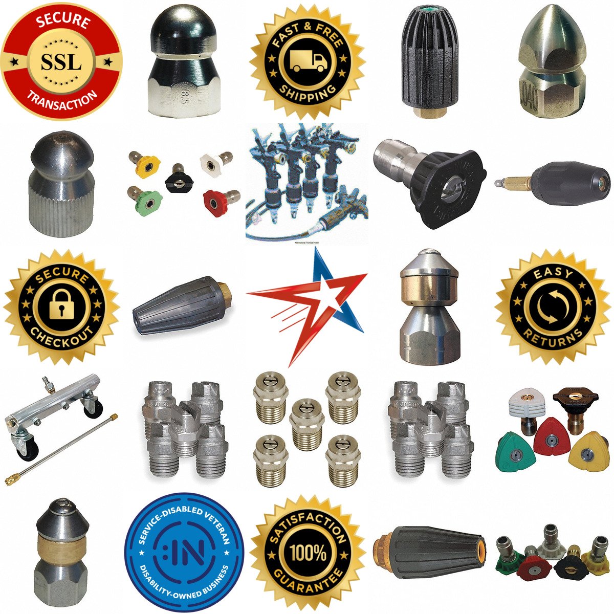 A selection of Pressure Washer Nozzles products on GoVets