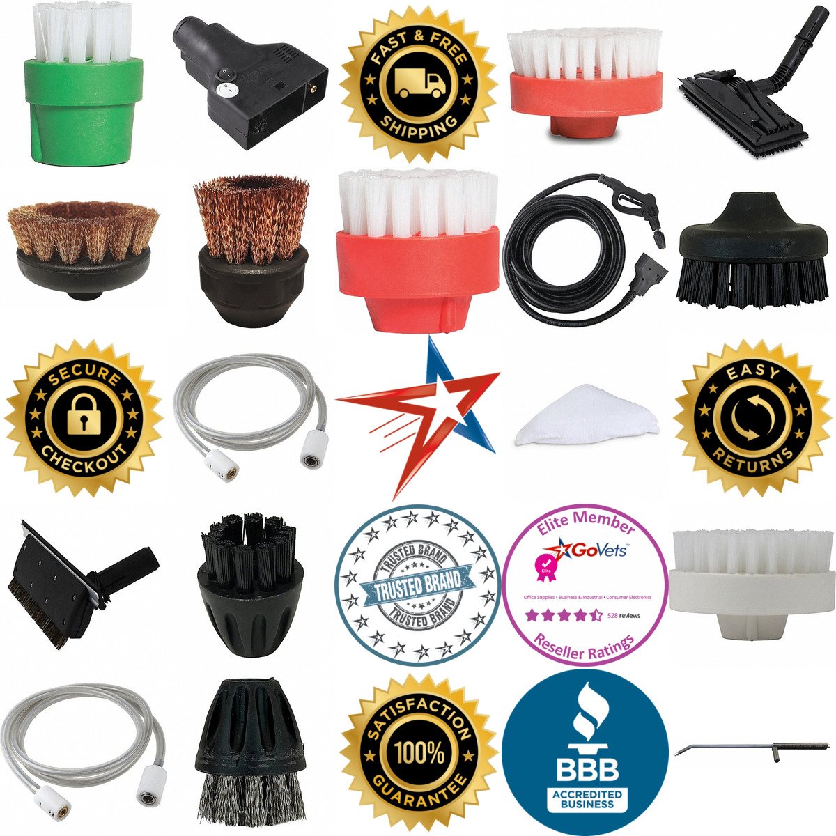 A selection of Steam Cleaner Attachments products on GoVets