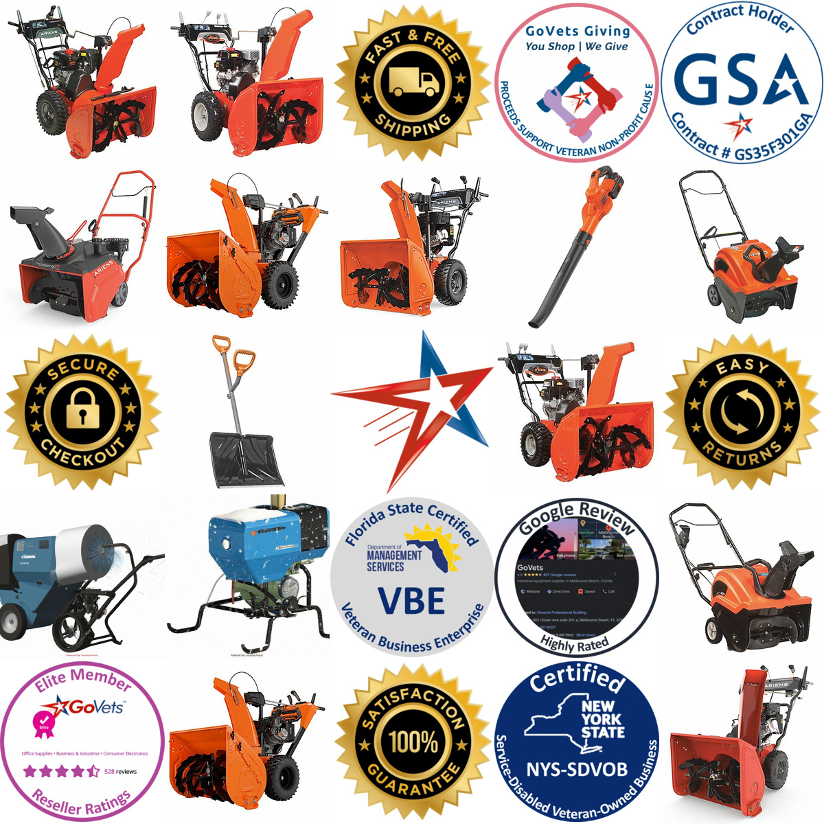 A selection of Snow Blowers products on GoVets