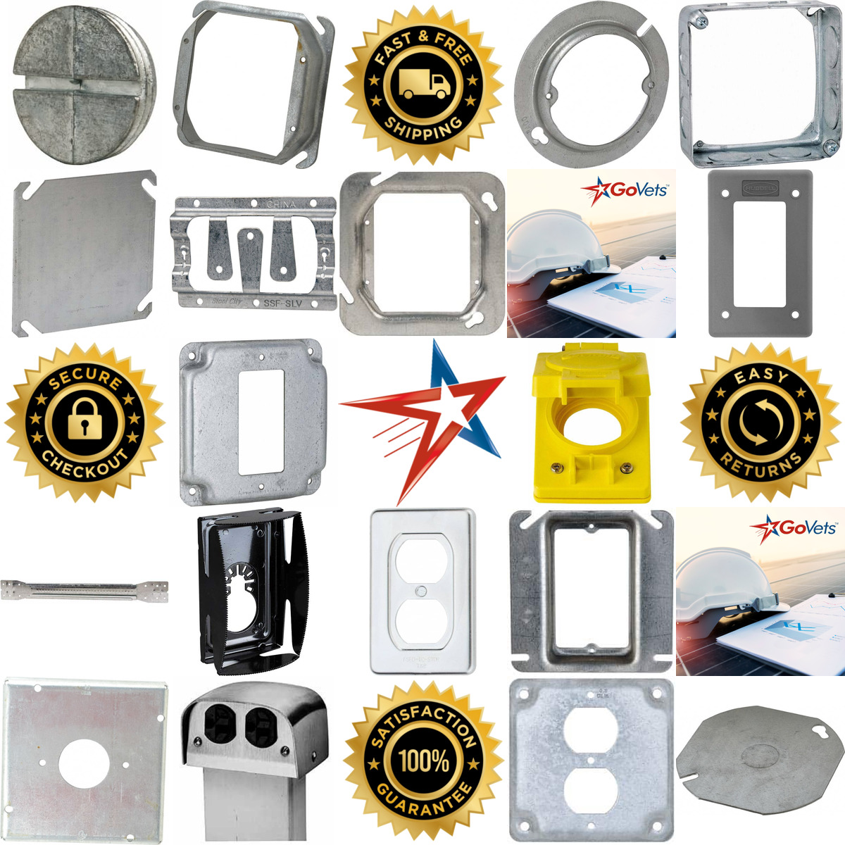 A selection of Electrical Outlet Box and Switch Box Accessories products on GoVets