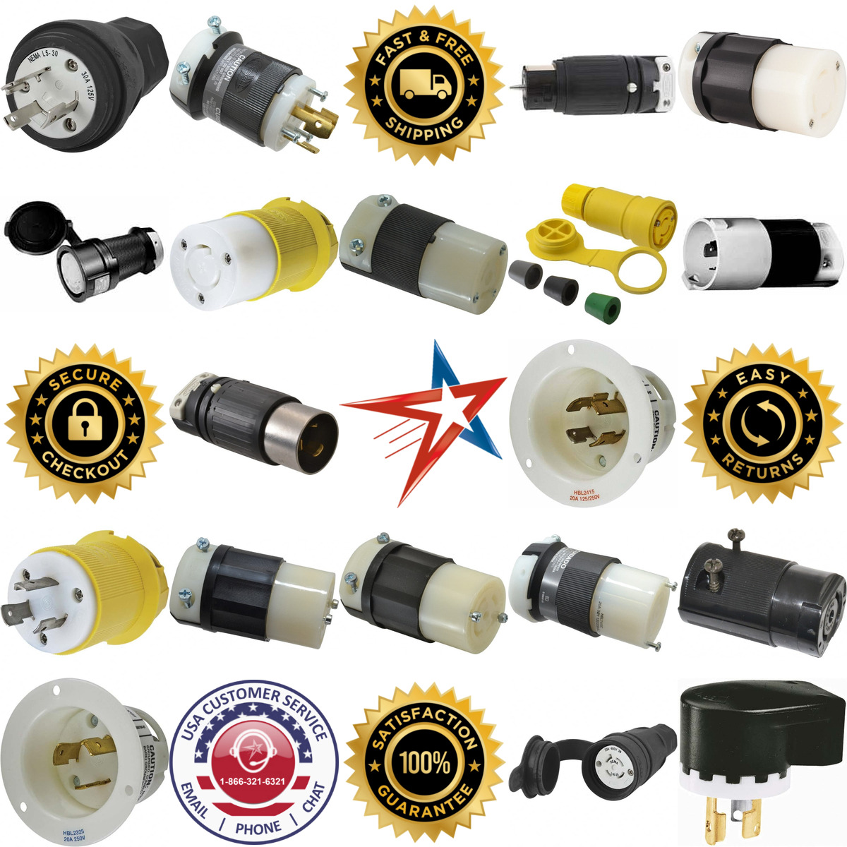 A selection of Twist Lock Plugs and Connectors products on GoVets