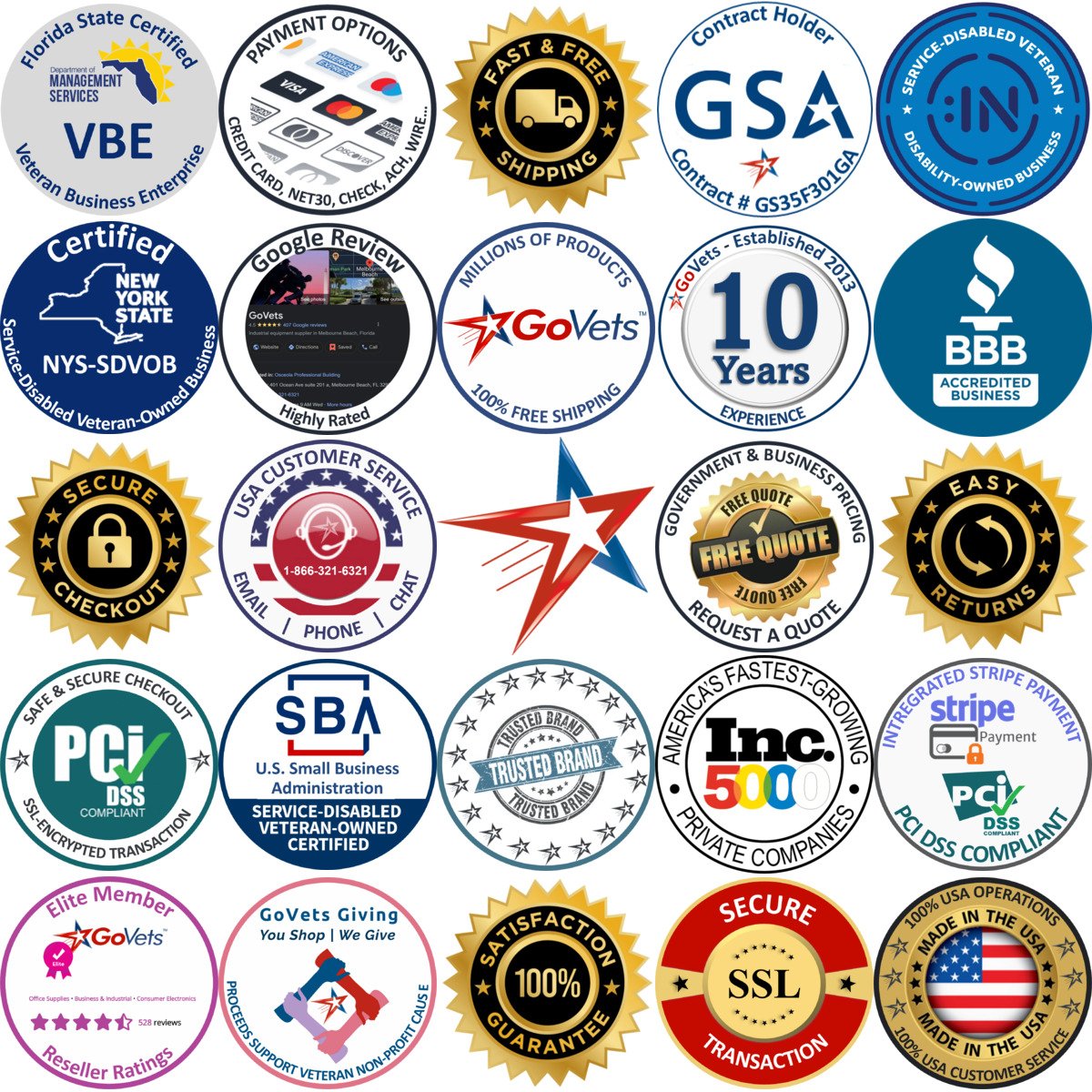 A selection of Inventory Labels products on GoVets