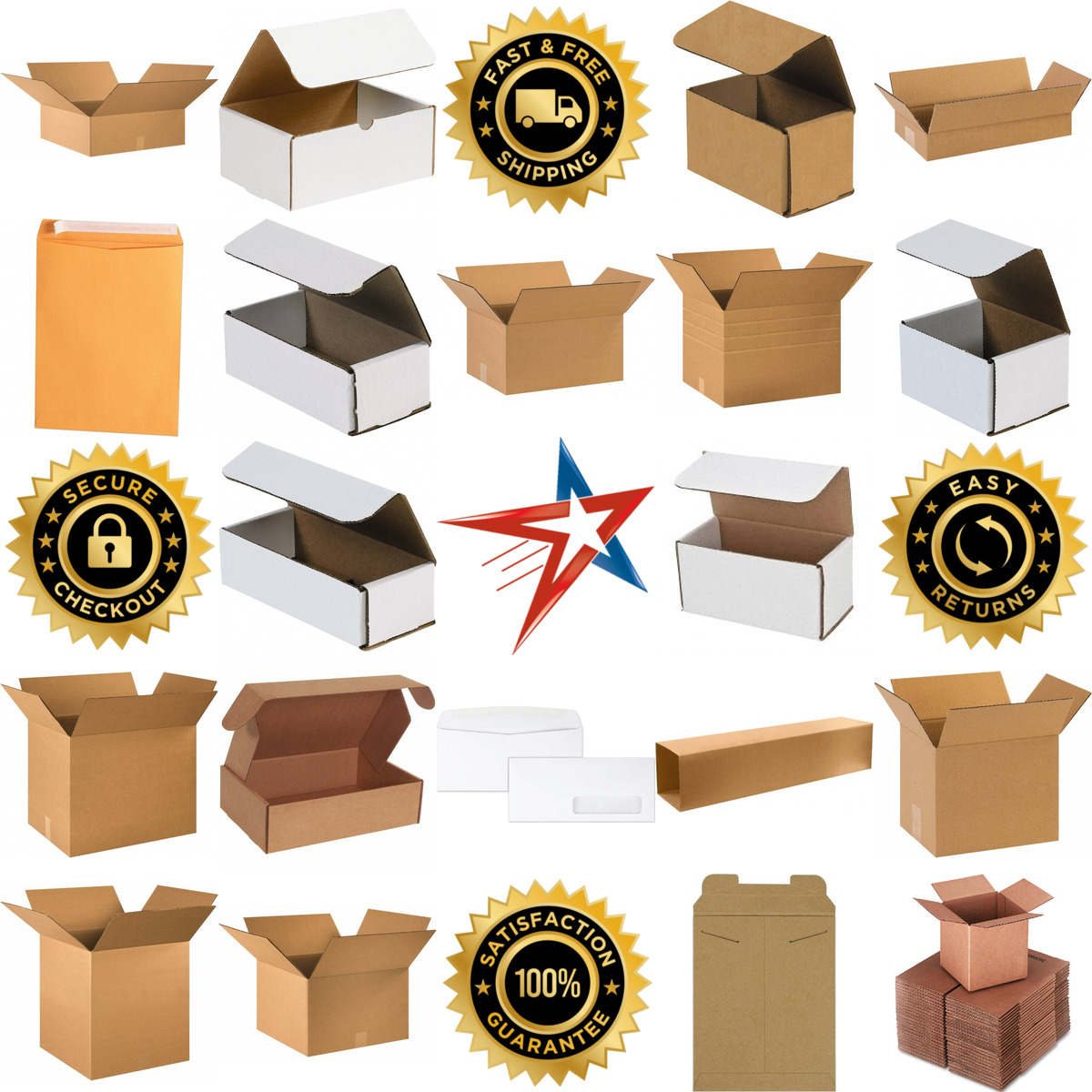 A selection of Boxes and Envelopes products on GoVets