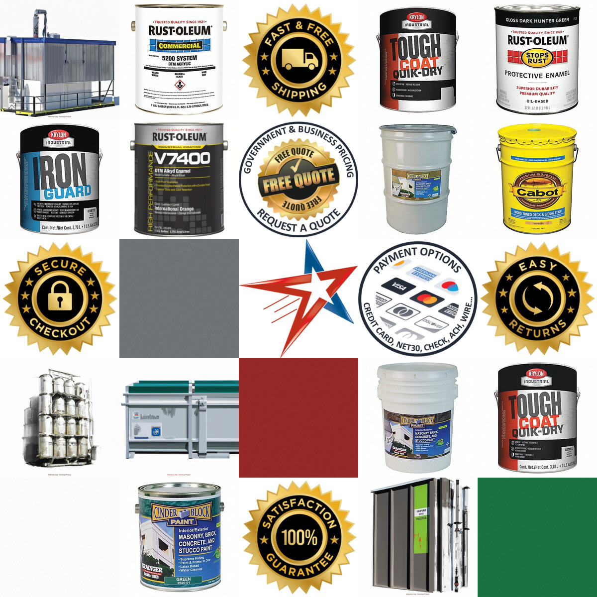 A selection of Exterior Paints and Stains products on GoVets