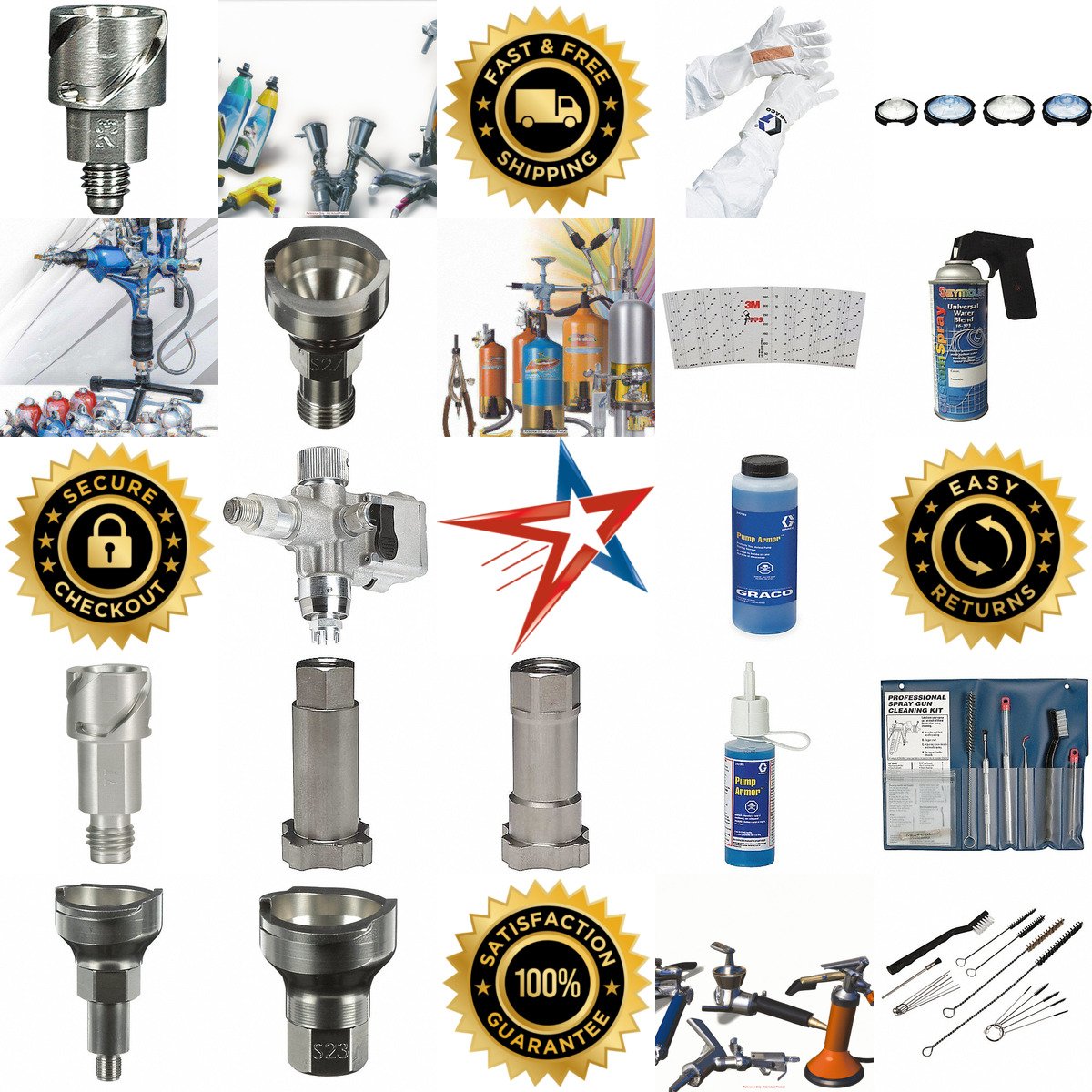 A selection of Spray Gun Accessories products on GoVets