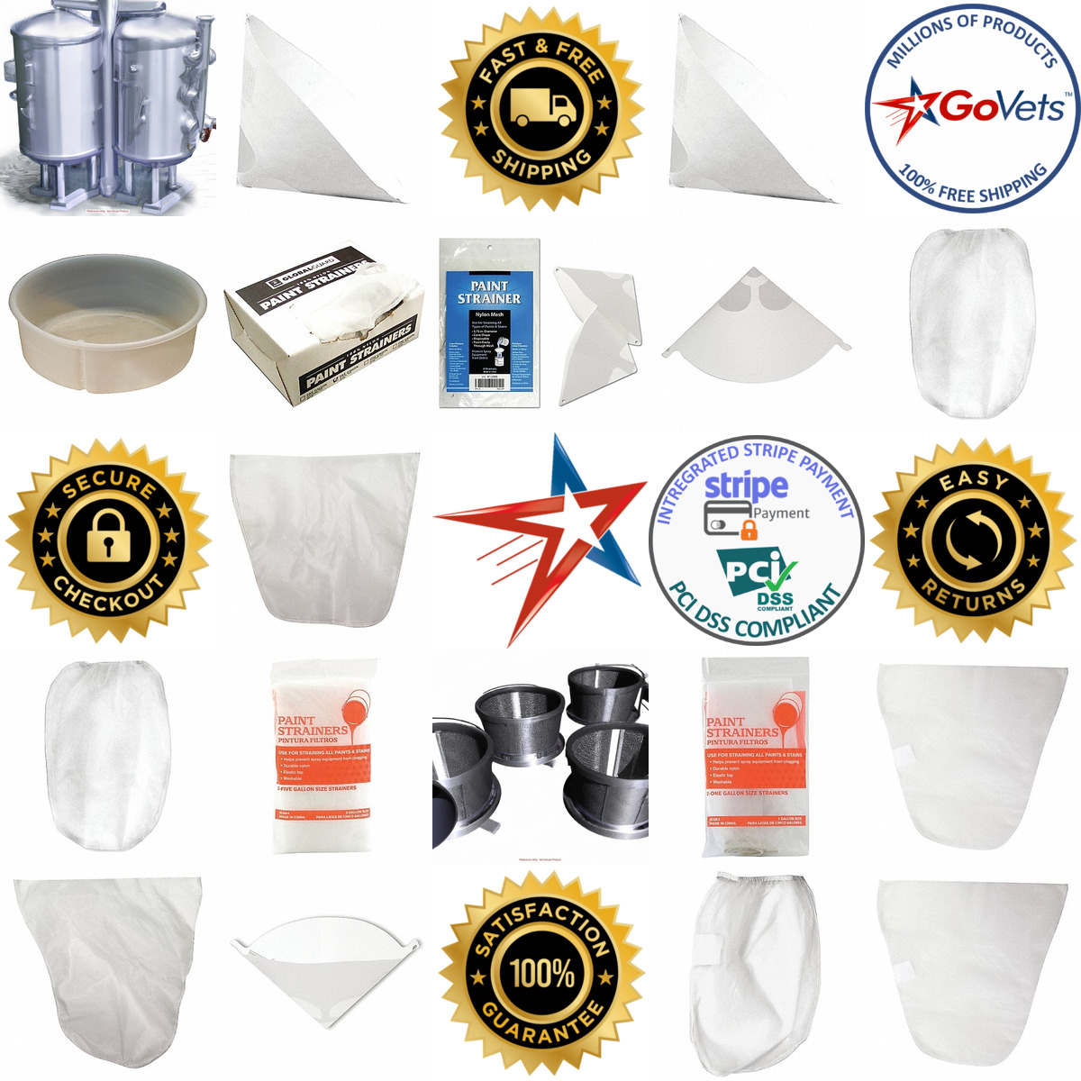 A selection of Paint Strainers products on GoVets