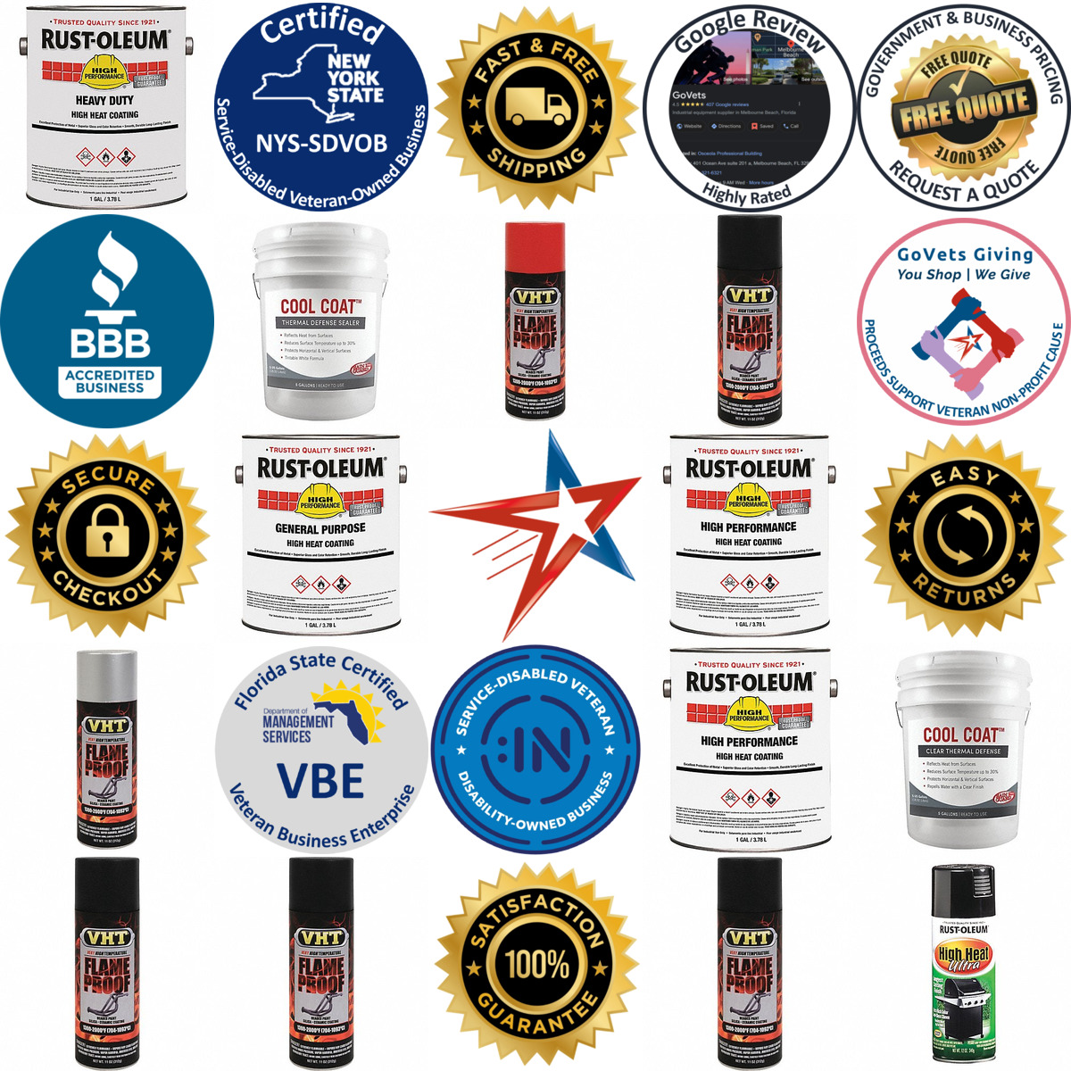 A selection of Heat Resistant Coatings products on GoVets