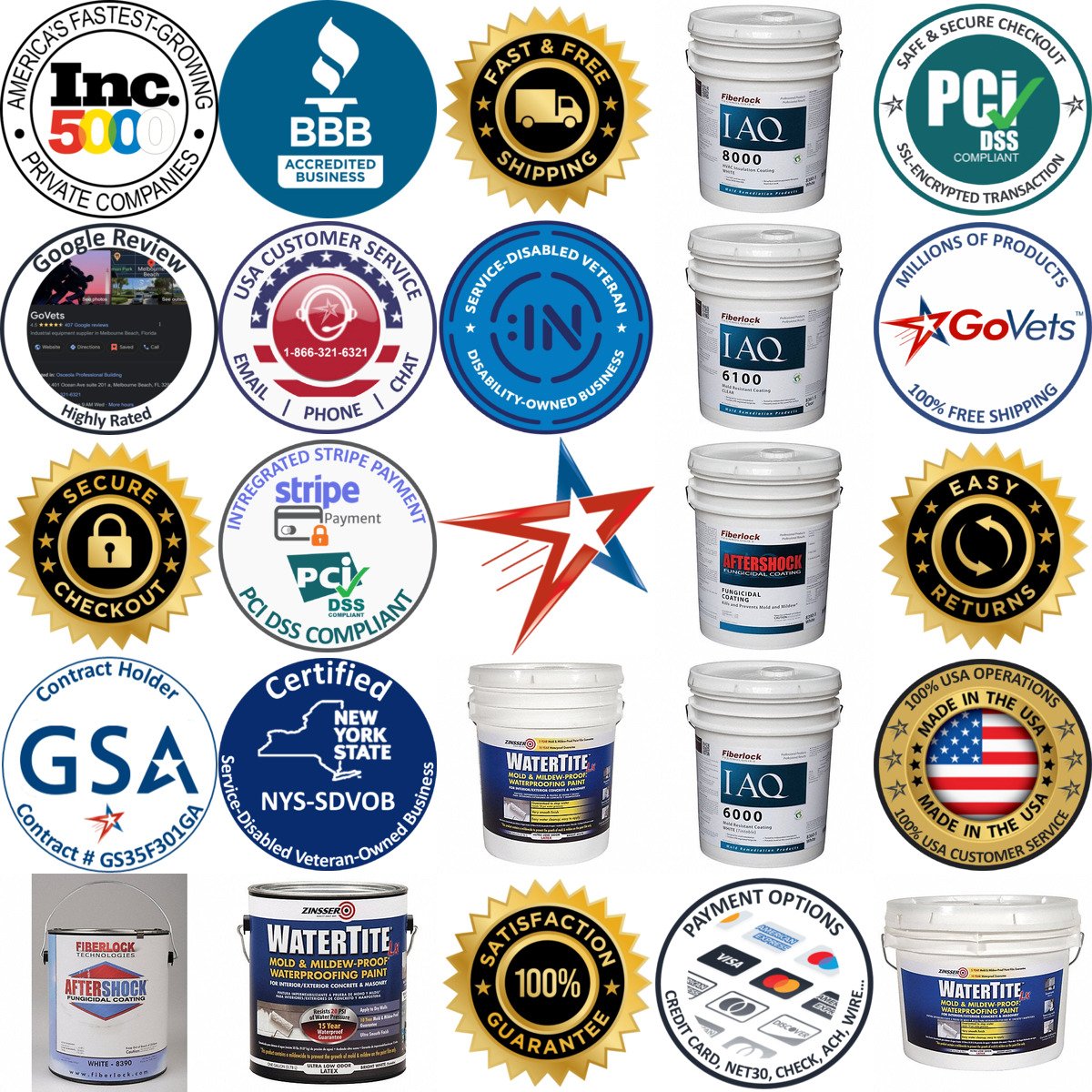 A selection of Mold Resistant Coatings products on GoVets