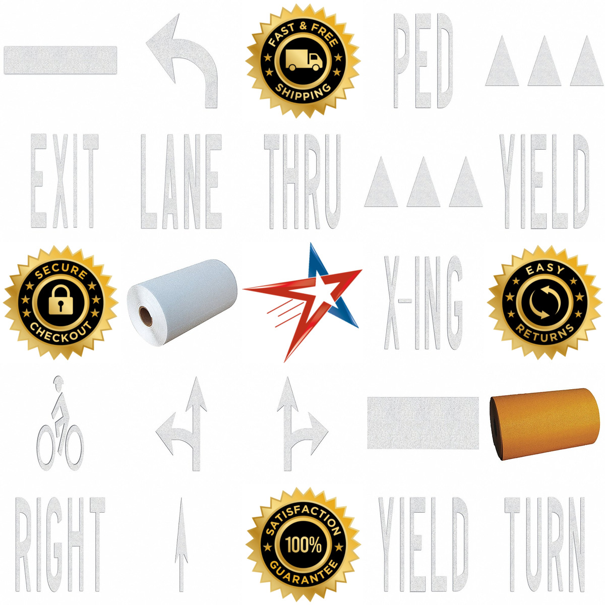 A selection of Thermoplastic Traffic Marking Paint products on GoVets