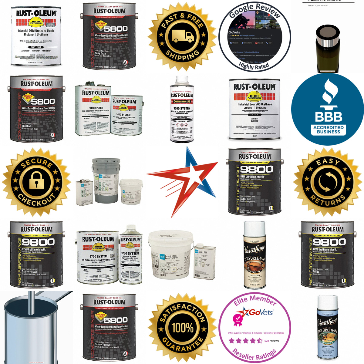 A selection of Urethane Coatings products on GoVets