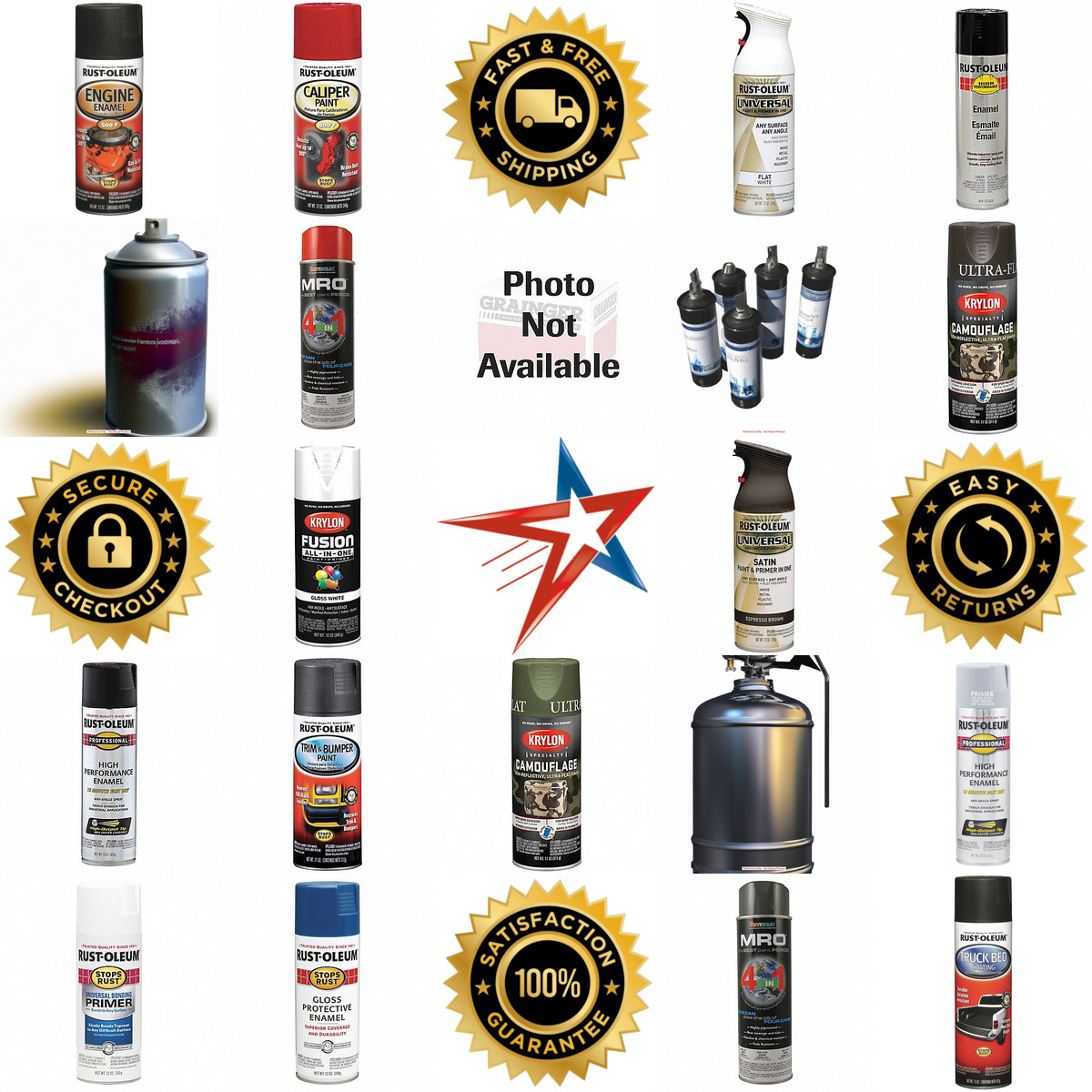 A selection of Alkyd Based Spray Paints products on GoVets