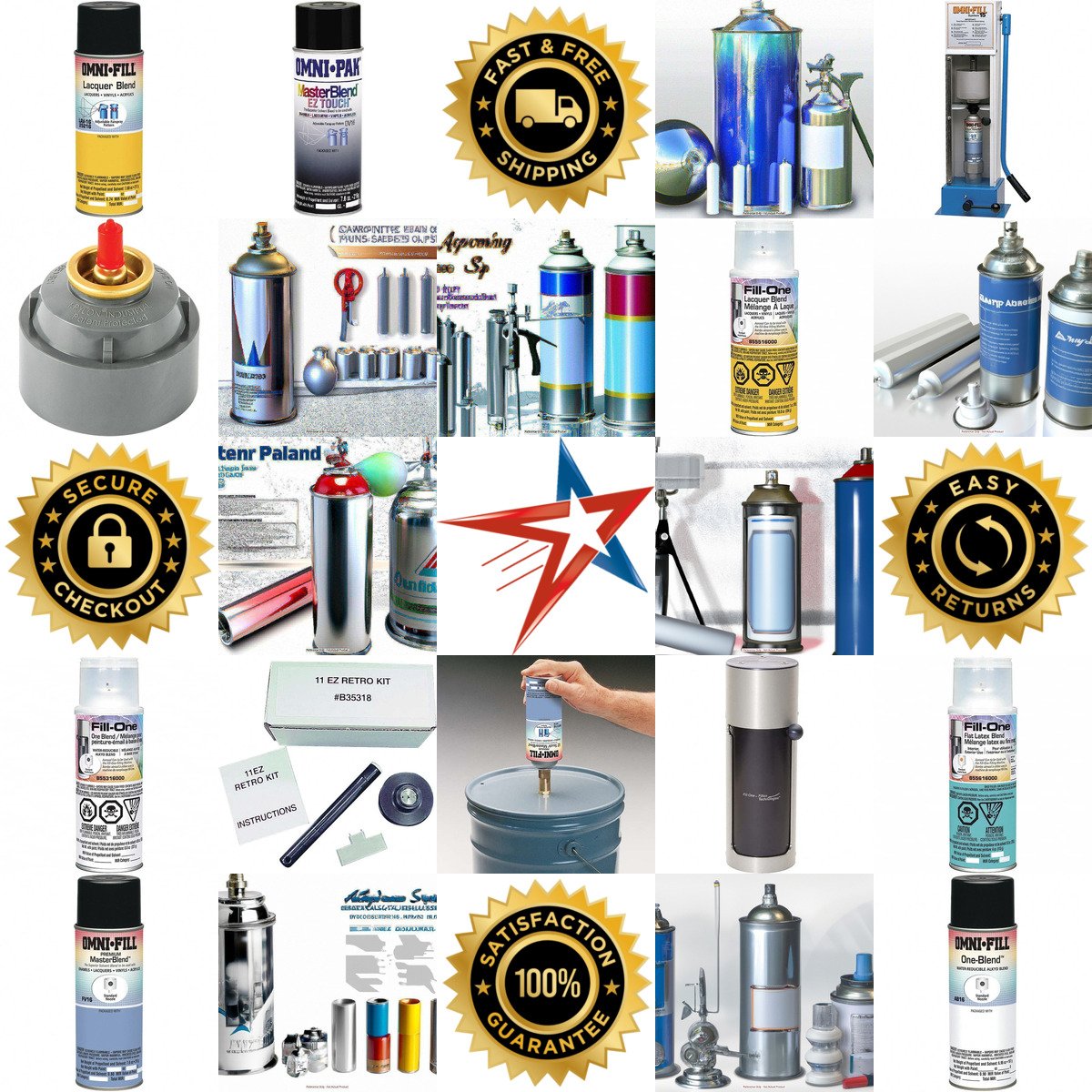 A selection of Aerosol Paint Can Fillers and Accessories products on GoVets