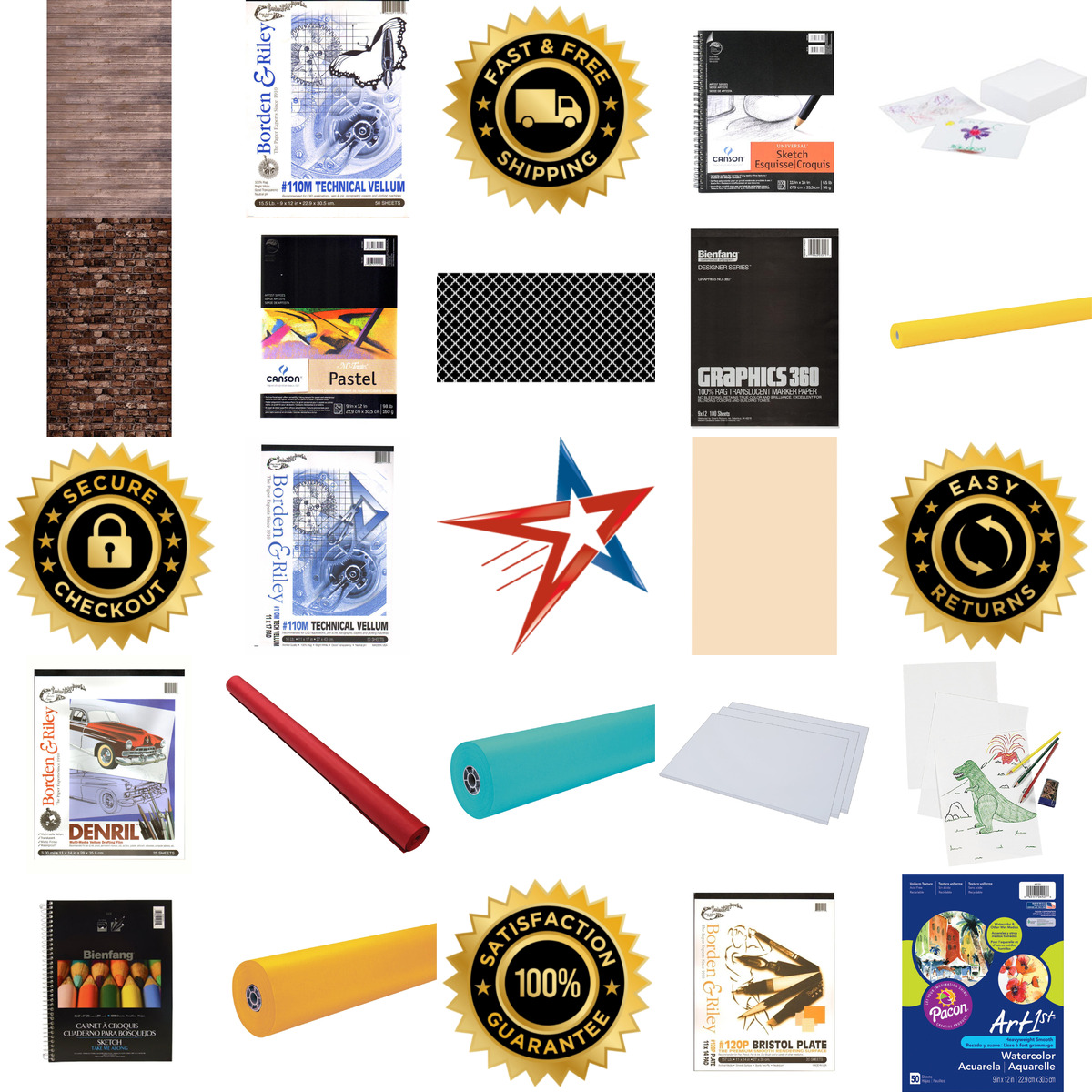 A selection of Drawing Paper and Pads products on GoVets