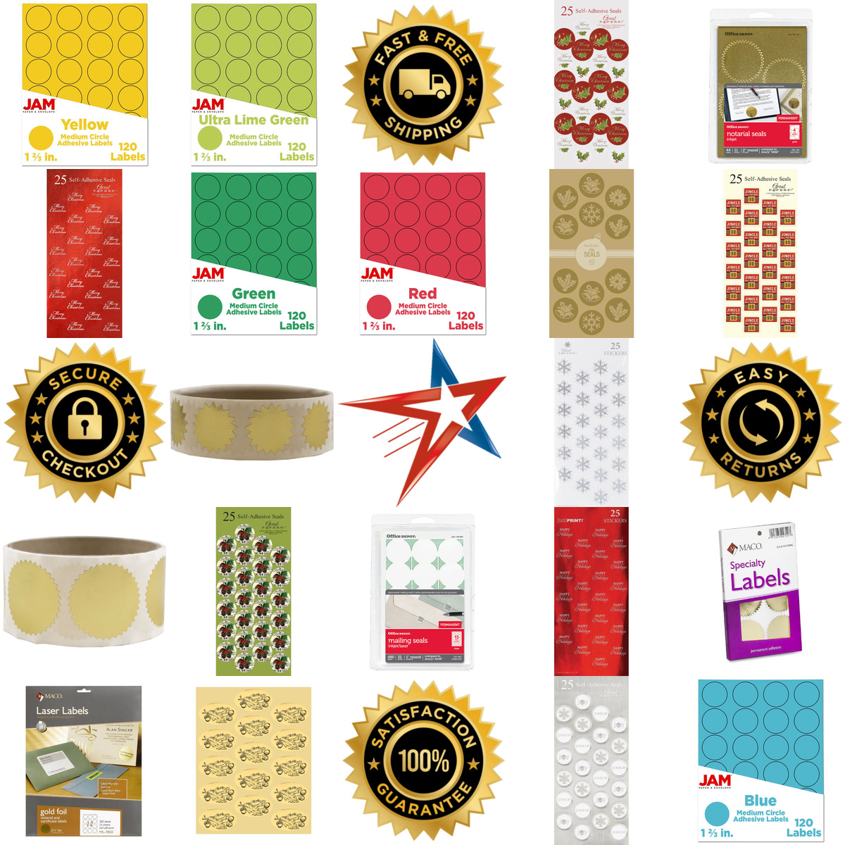 A selection of Award and Certificate Seals products on GoVets