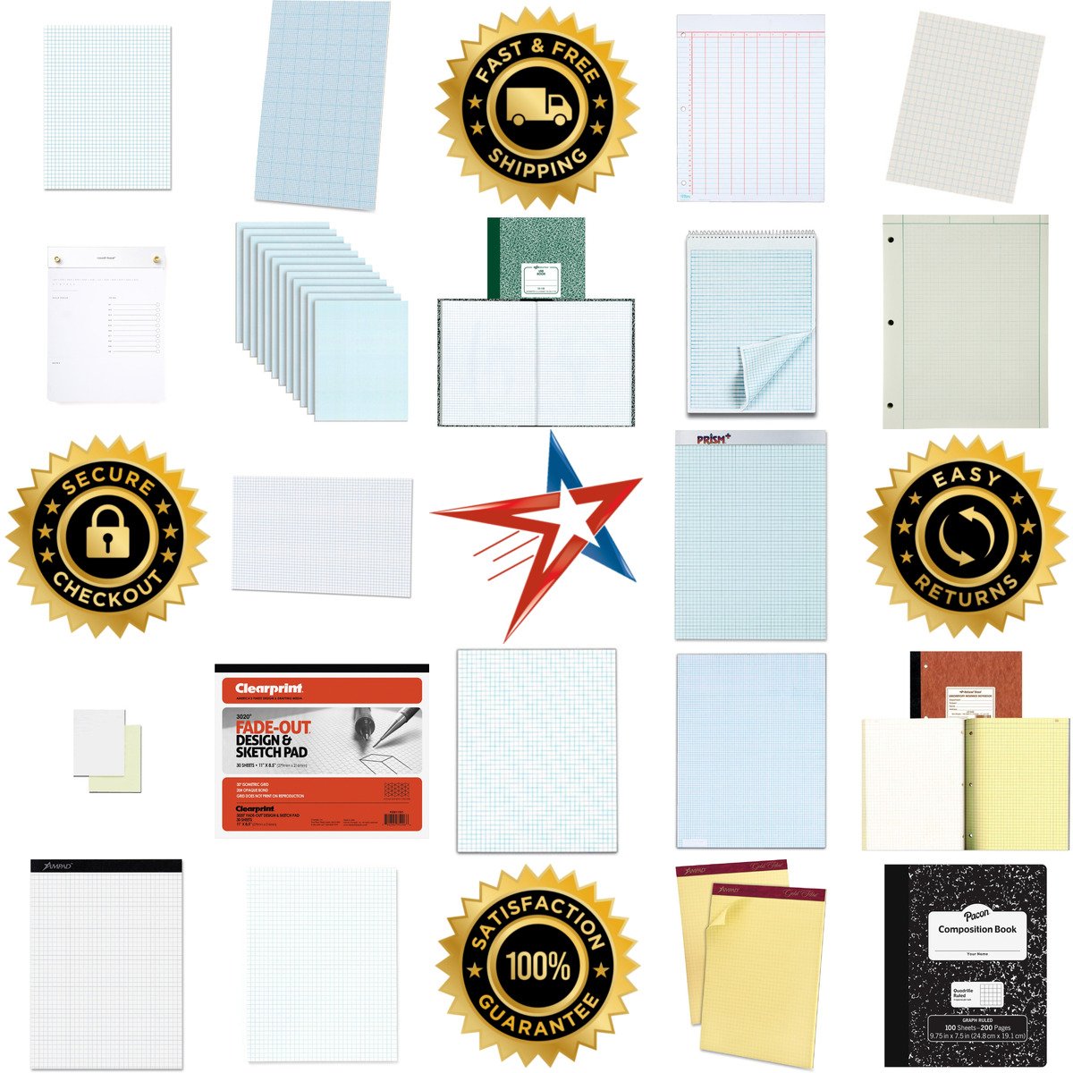 A selection of Graph Paper products on GoVets