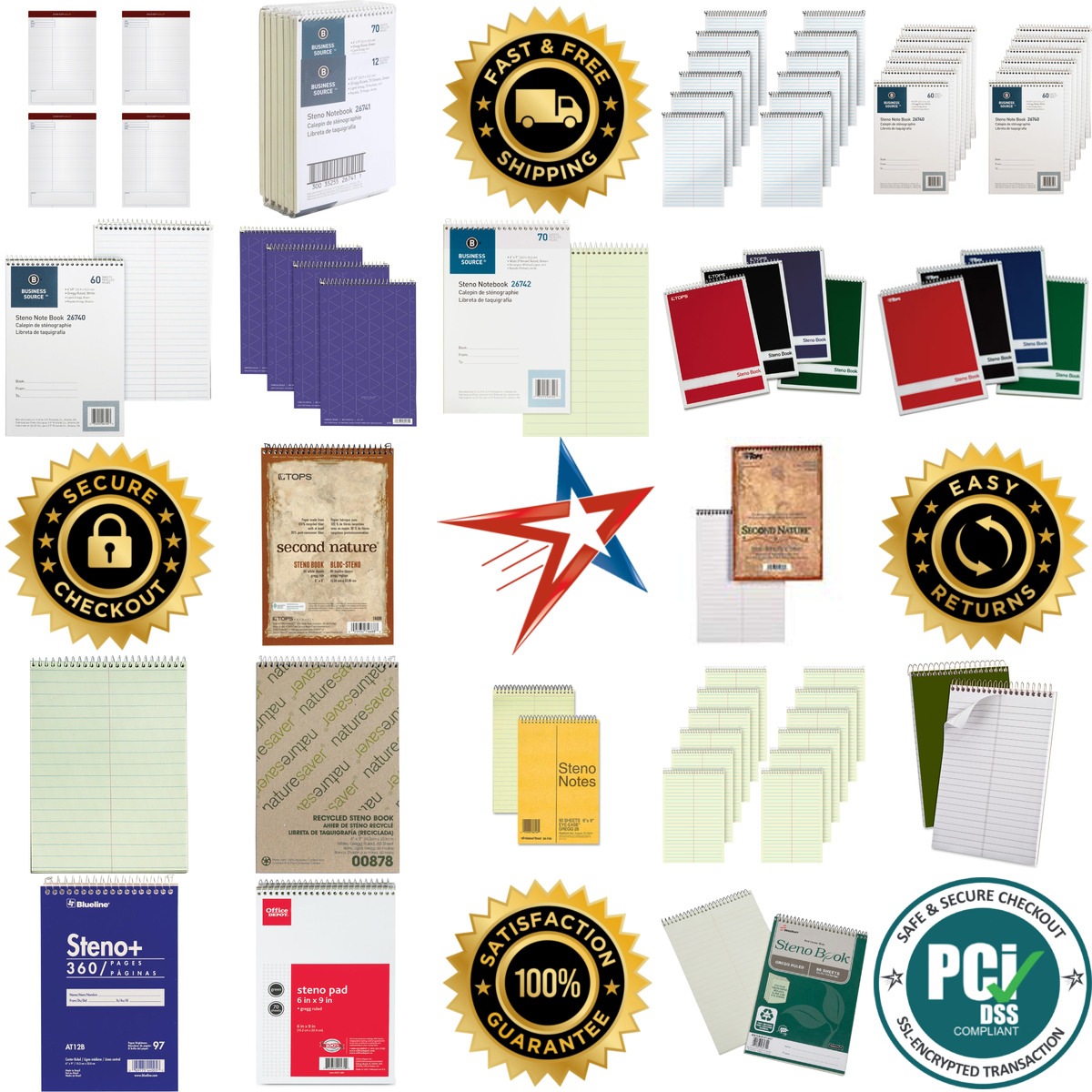 A selection of Steno Books products on GoVets