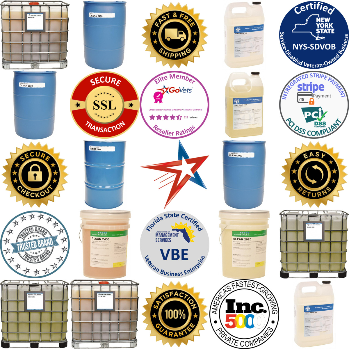 A selection of Master Fluid Solutions products on GoVets