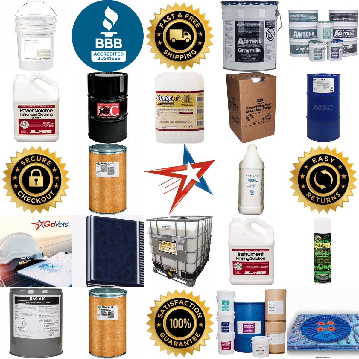 A selection of Parts Washing Solutions and Solvents products on GoVets